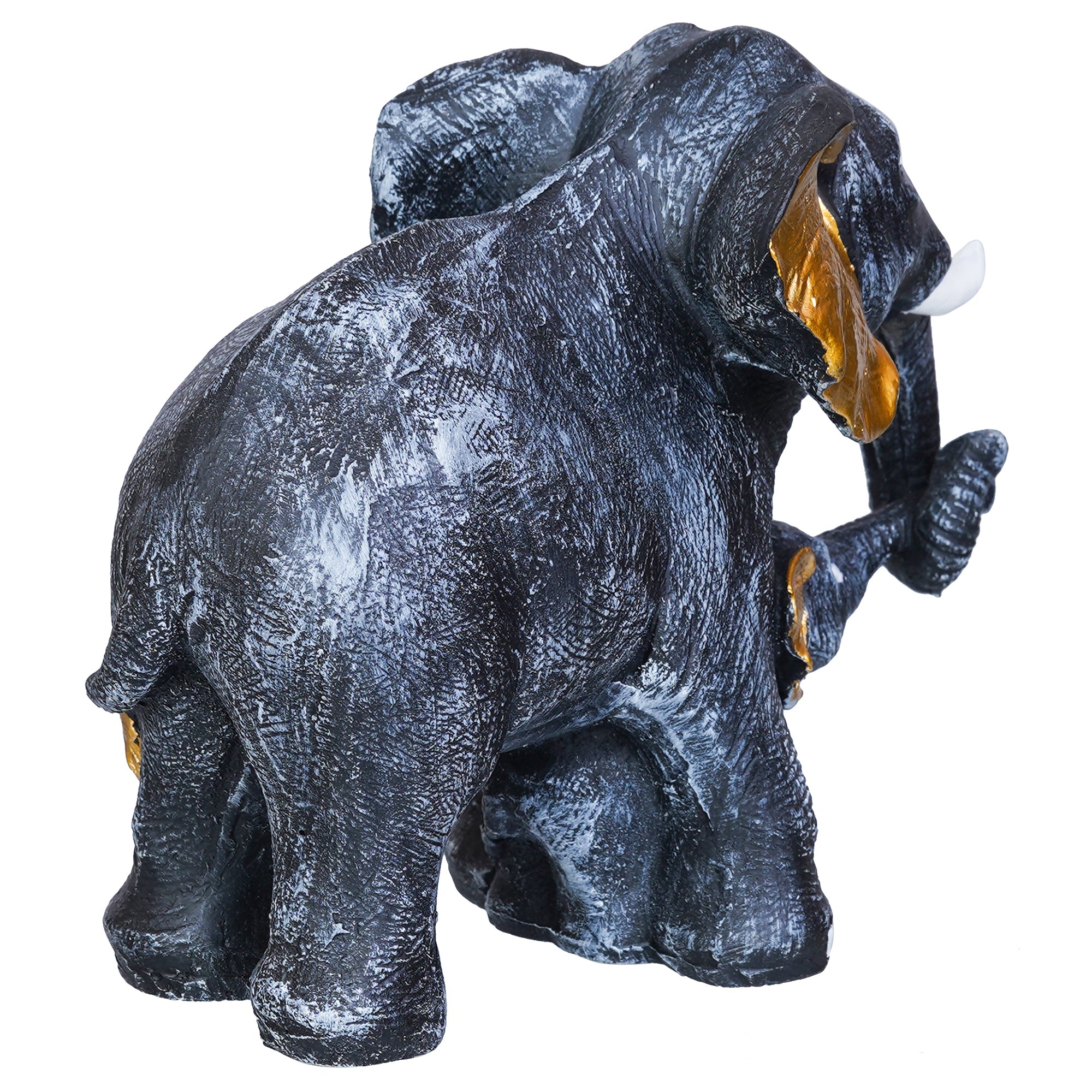 Set of 2 Elephant with Baby Elephant Statues Animal Figurines Decorative Showpiece 8