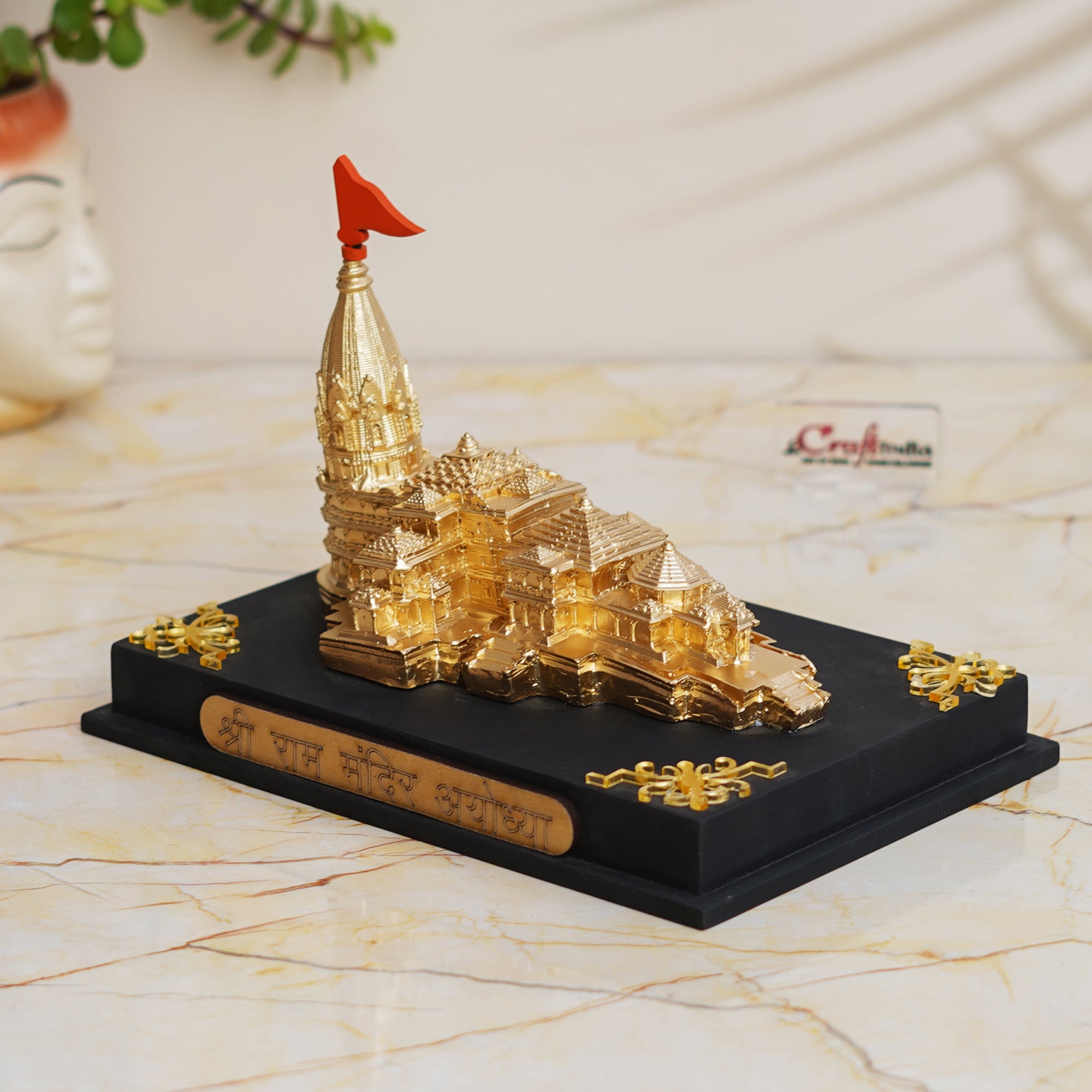 Shri Ram Mandir Ayodhya Model Authentic Design Temple - Perfect for Home Decor, and Spiritual Gifting