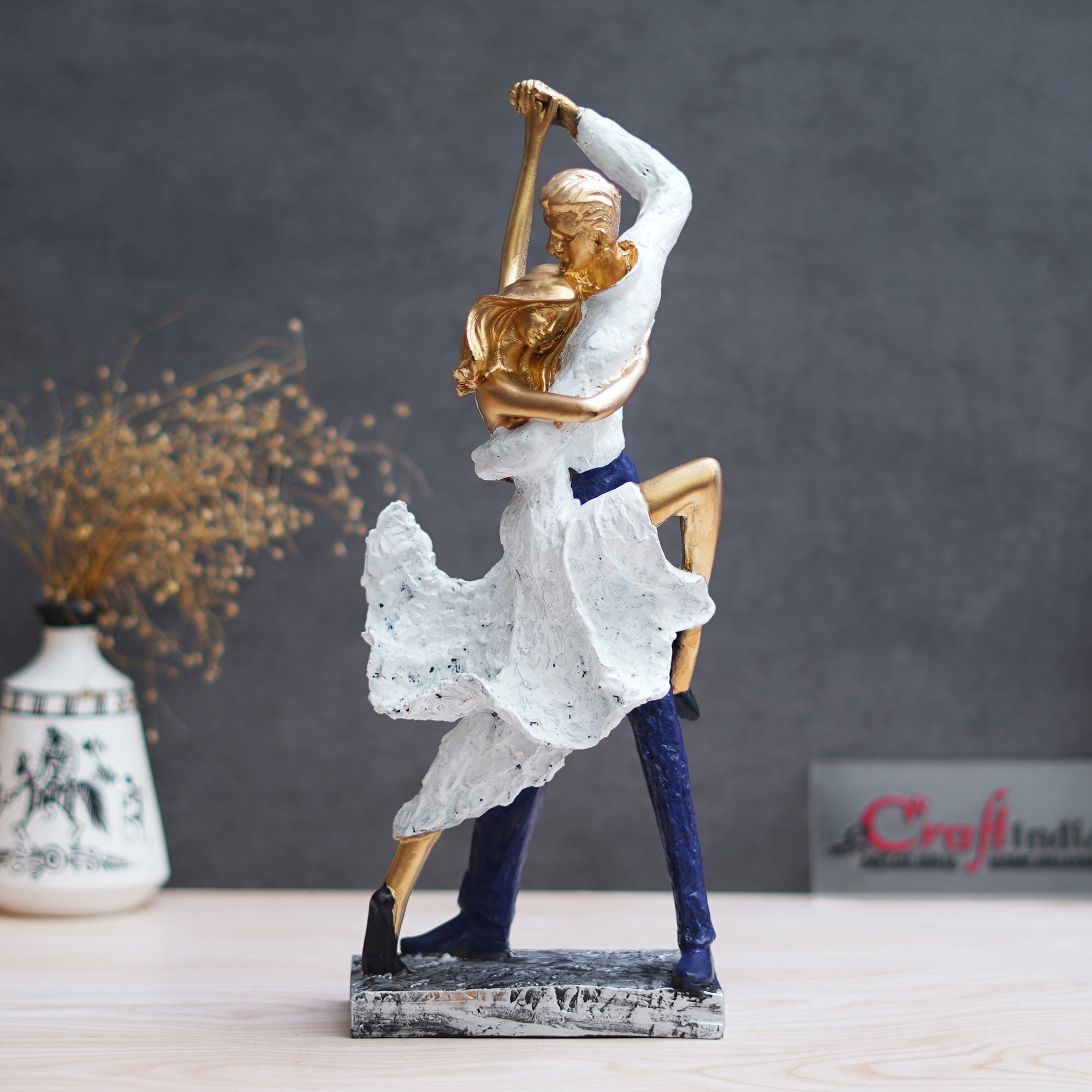 Tango Dancing Couple Statue Human Figurines Decorative Showpiece