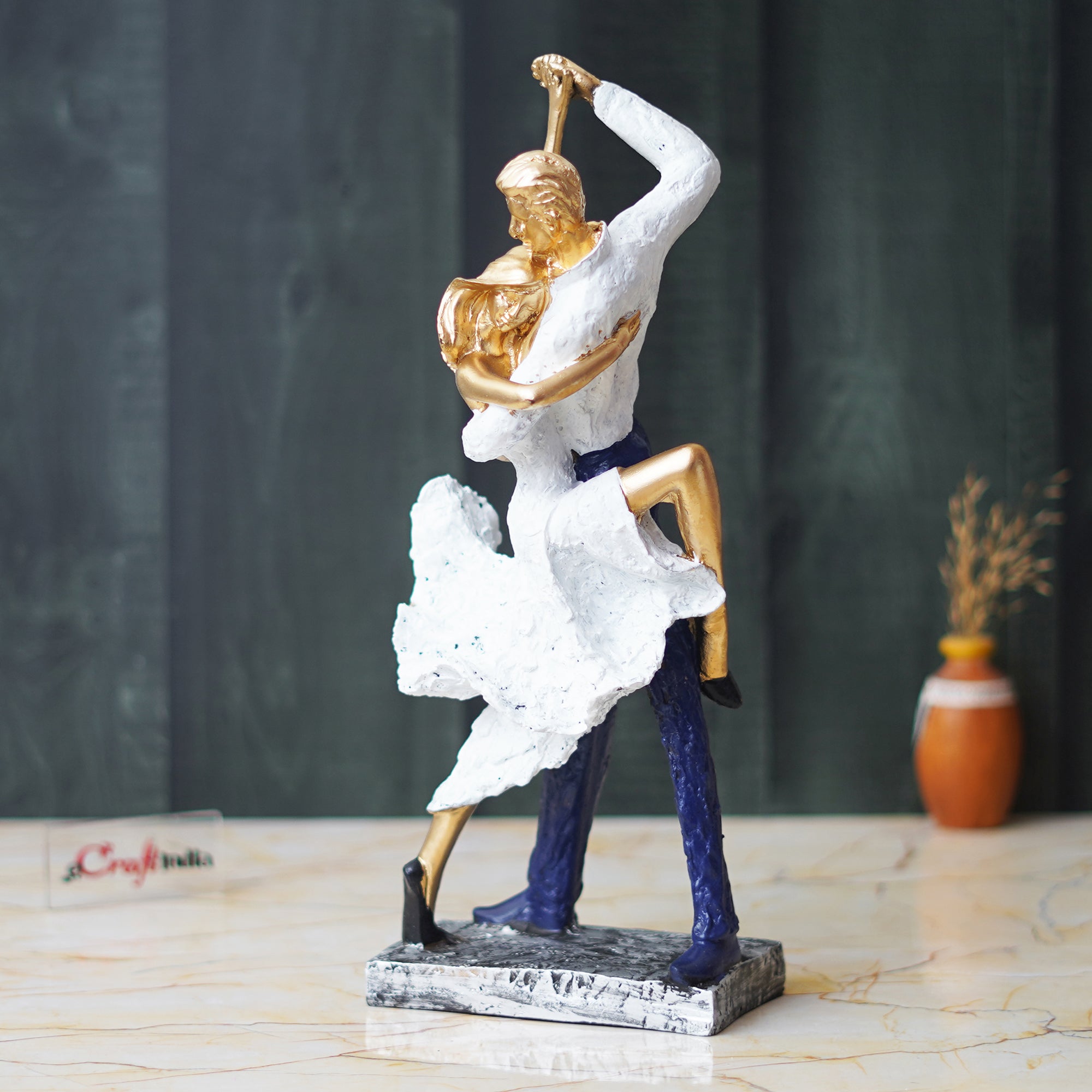 Tango Dancing Couple Statue Human Figurines Decorative Showpiece 4