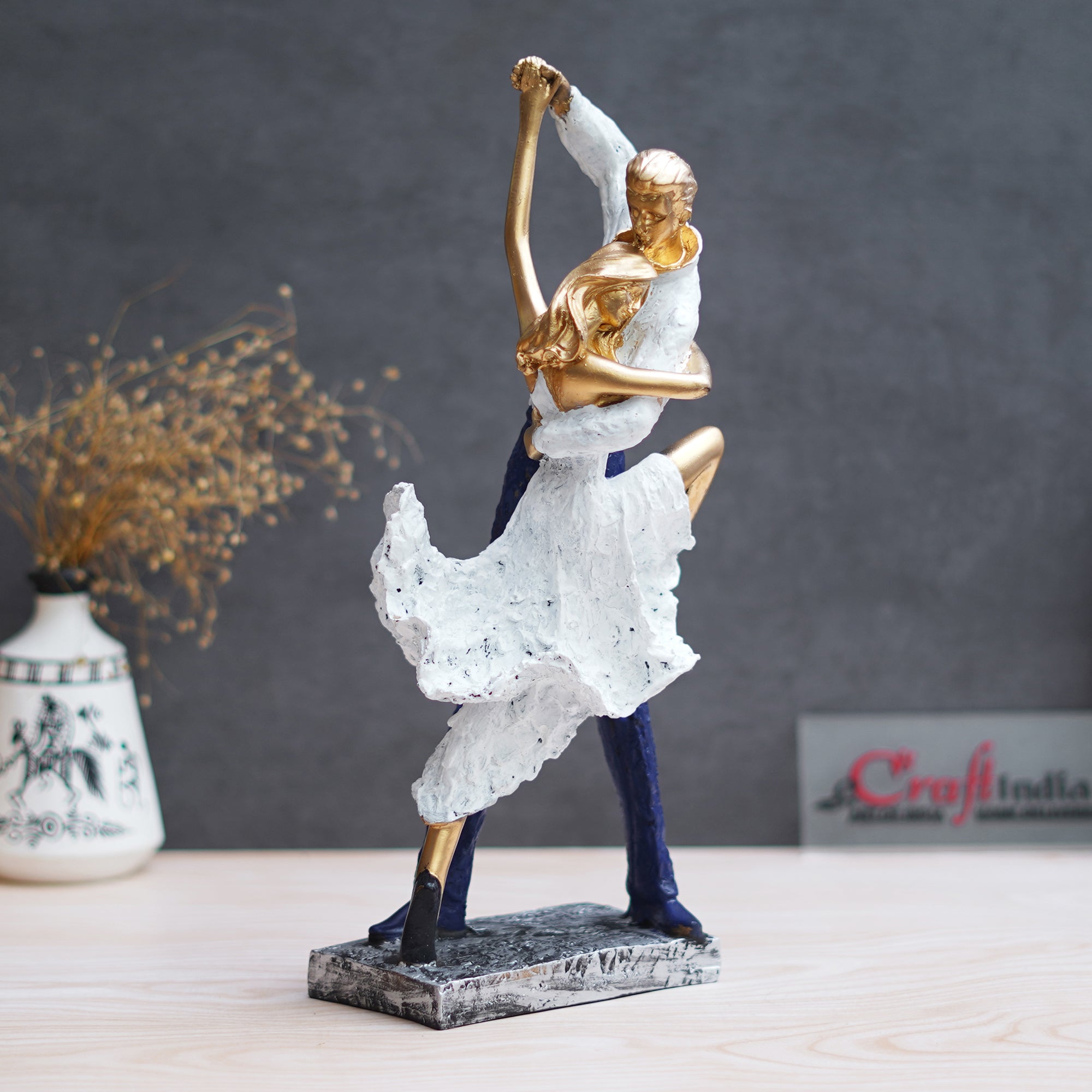 Tango Dancing Couple Statue Human Figurines Decorative Showpiece 5