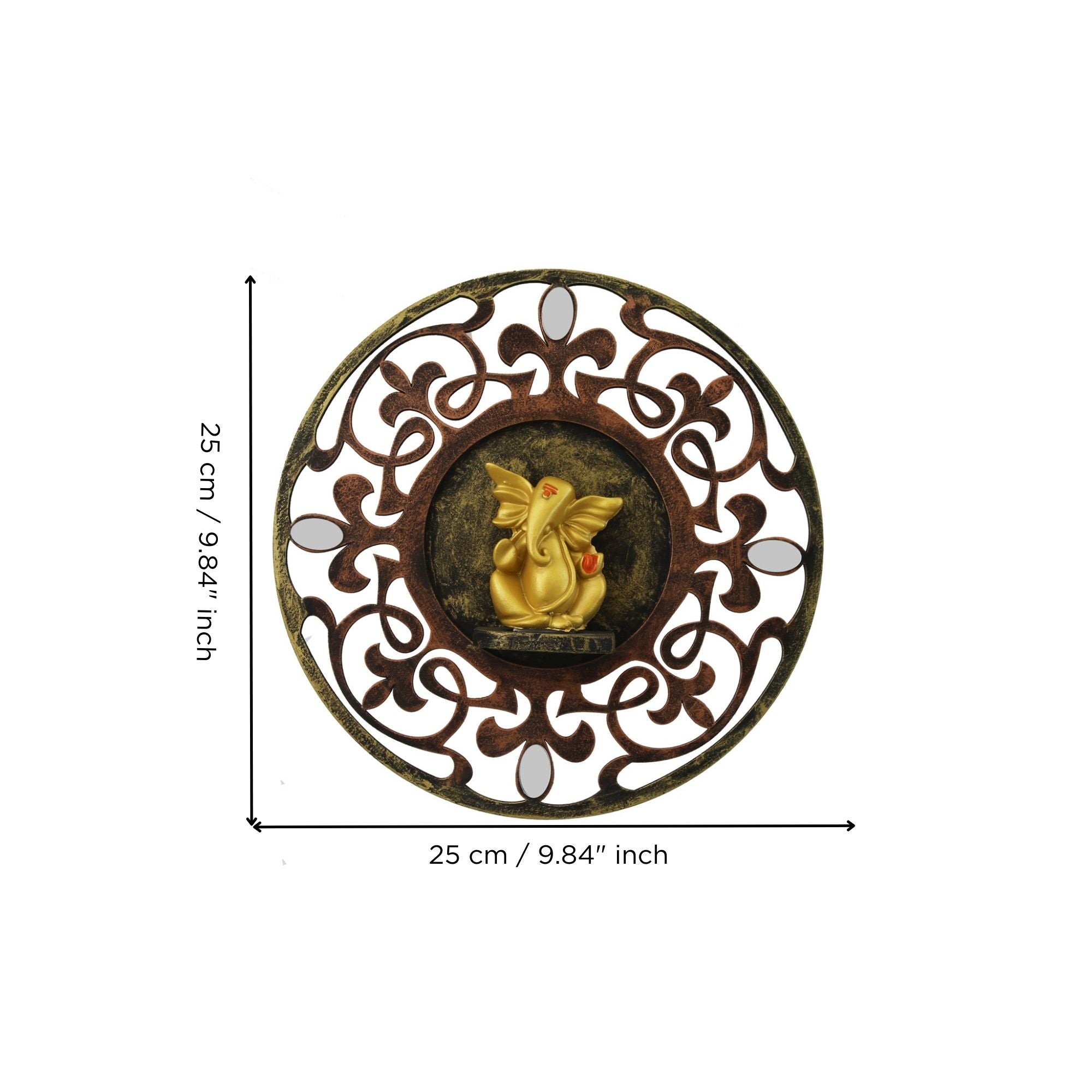 Lord Ganesha Wall Hanging Decorative Showpiece 2