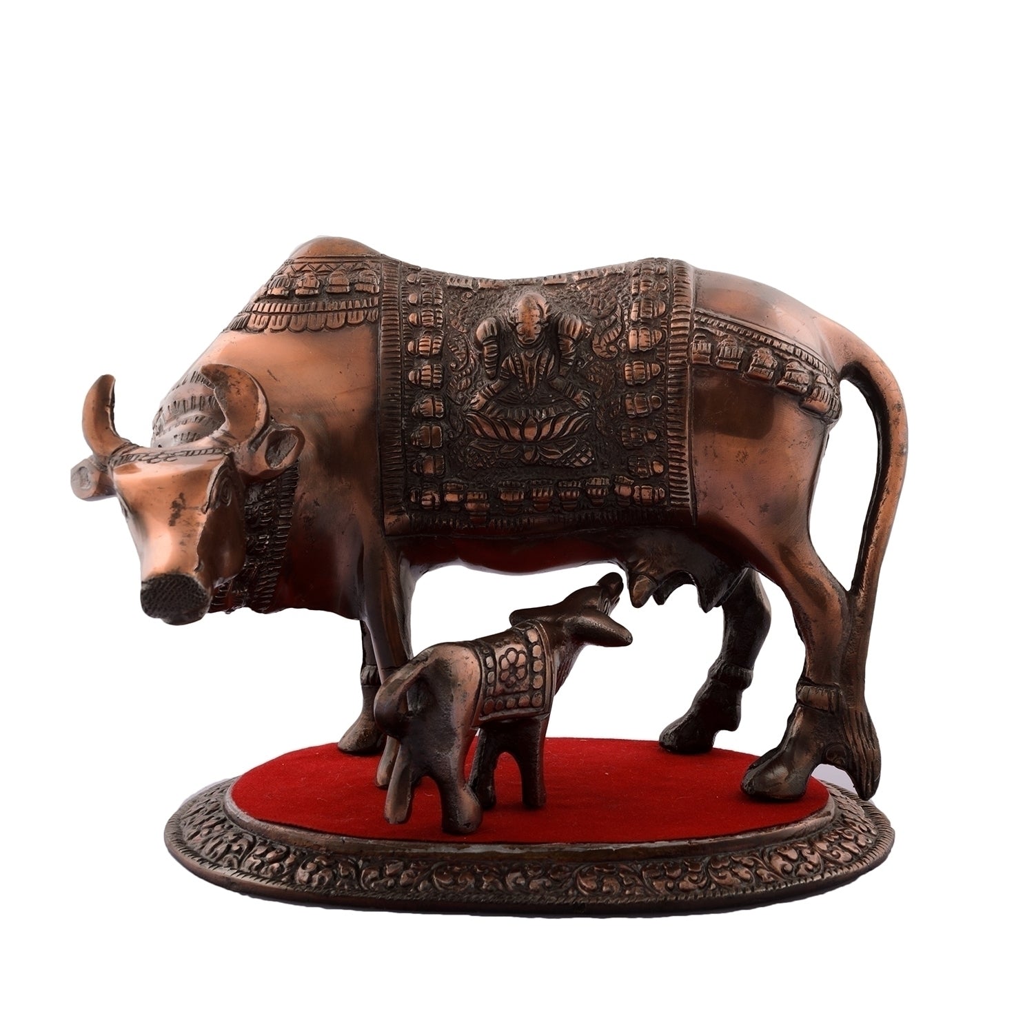Kamdhenu Cow And Calf Calf Statue Animal Figurines