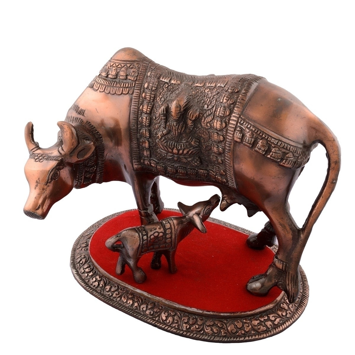Kamdhenu Cow And Calf Calf Statue Animal Figurines 3