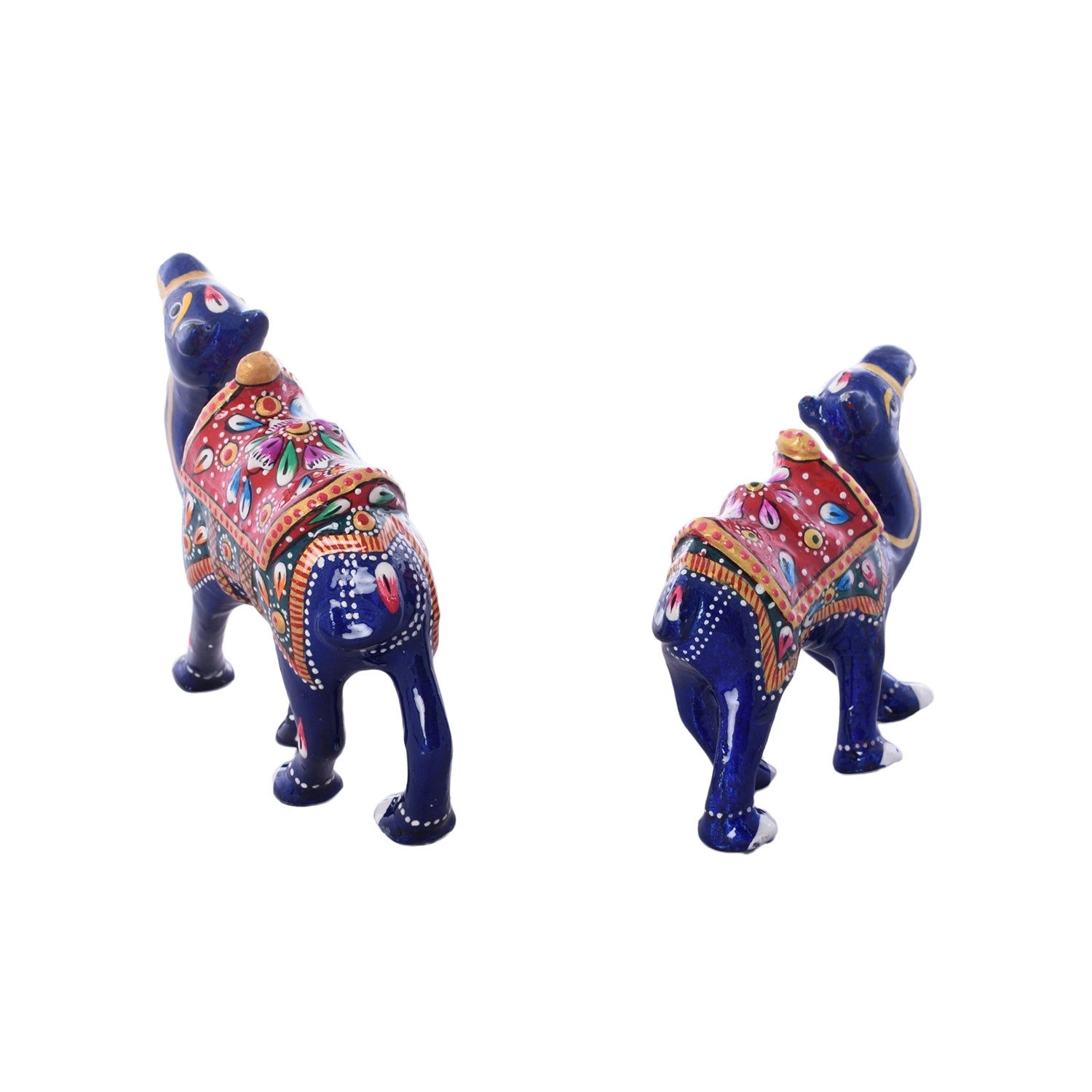 Set of 2 Meenakari Colorful Camels Figurine 4
