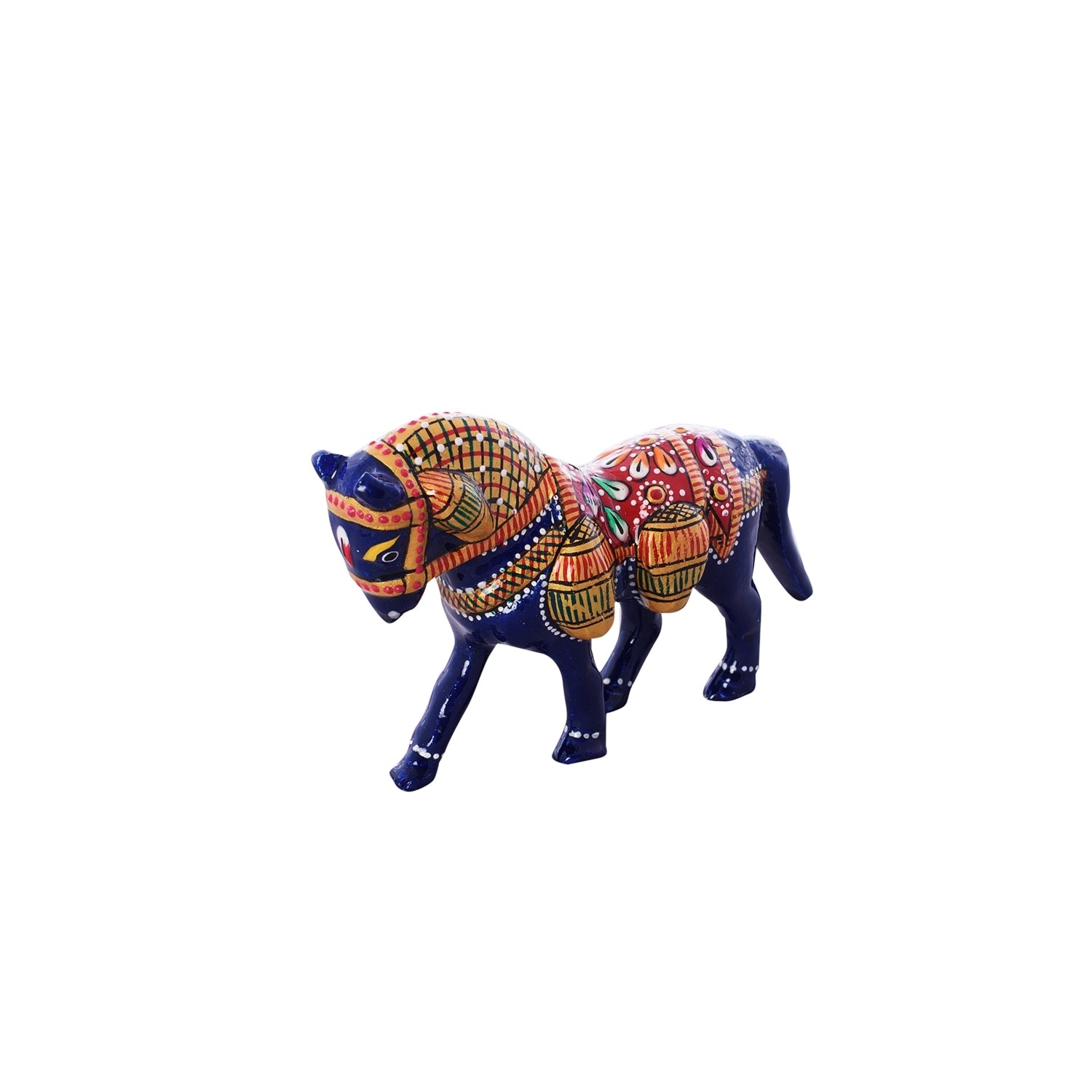 Colorful Meenakari Horse Figurine 3