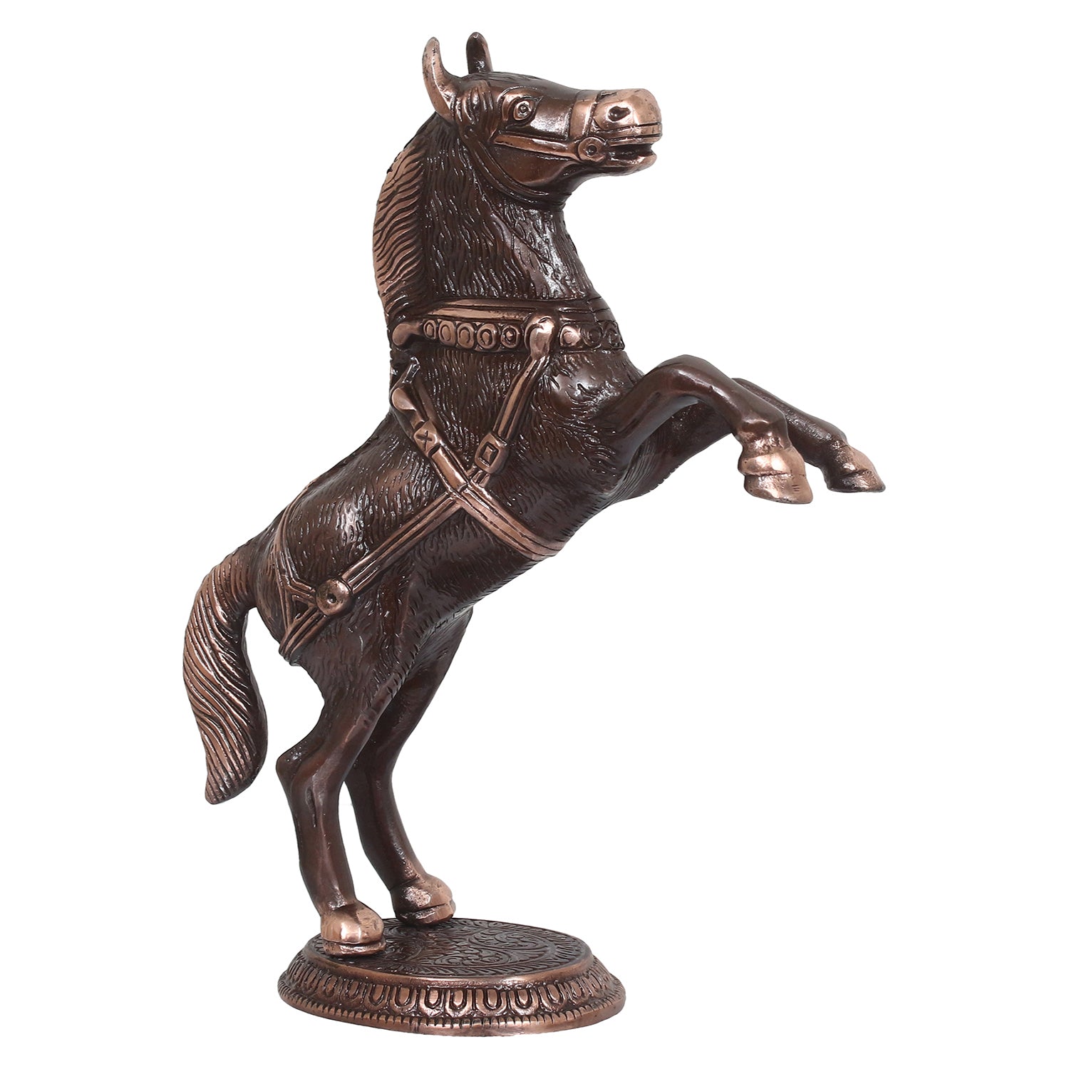 Decorative Jumping Horse Figurine Antique Showpiece 4