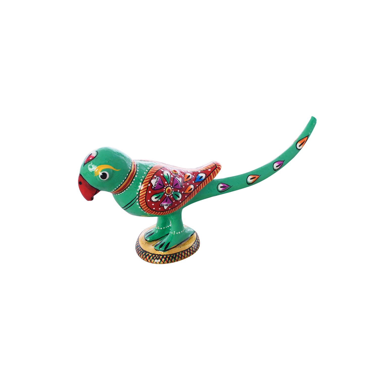 Colorful Meenakari Parrot Figurine 1