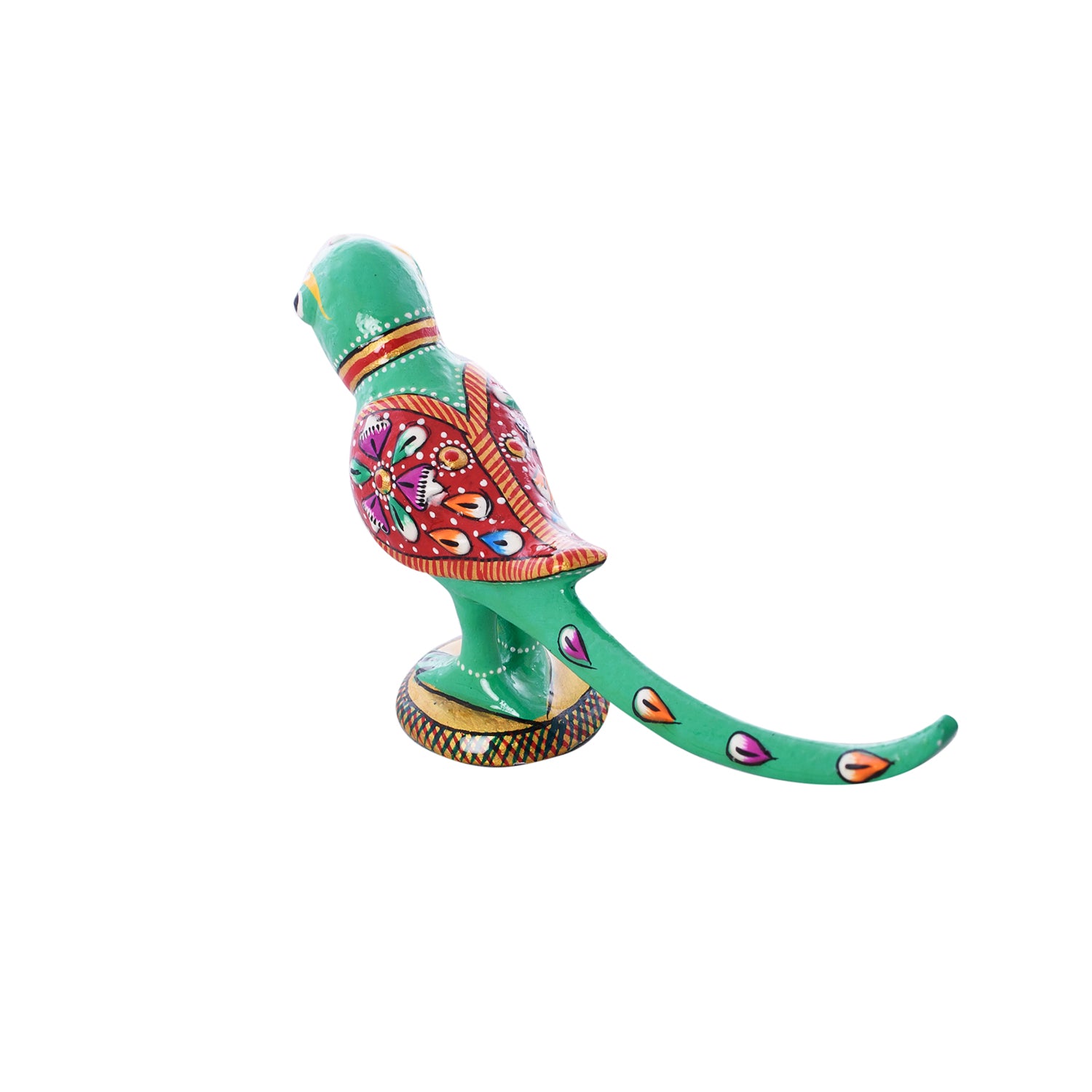 Colorful Meenakari Parrot Figurine 4