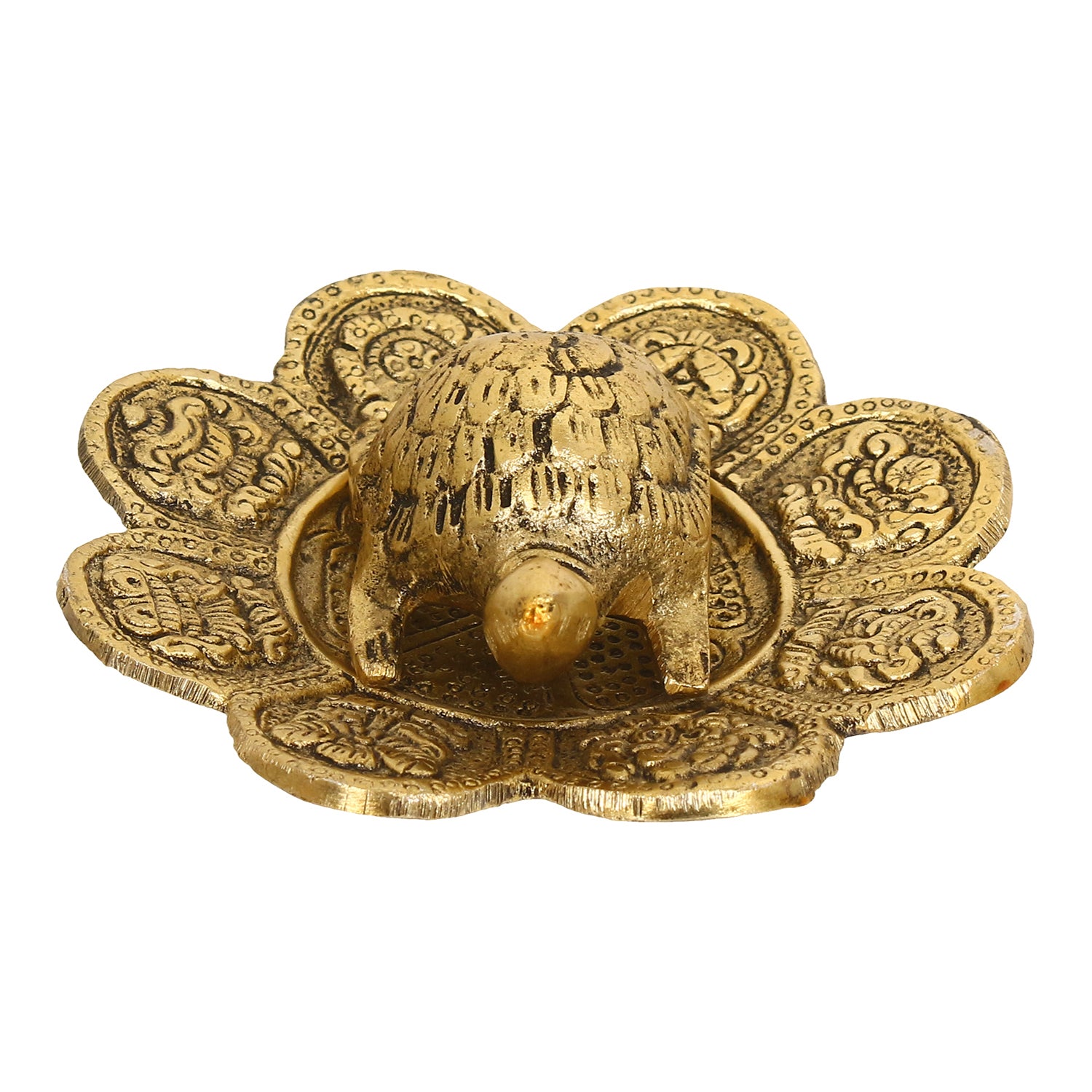 Feng Shui Tortoise with decorative plate for offices and home 4