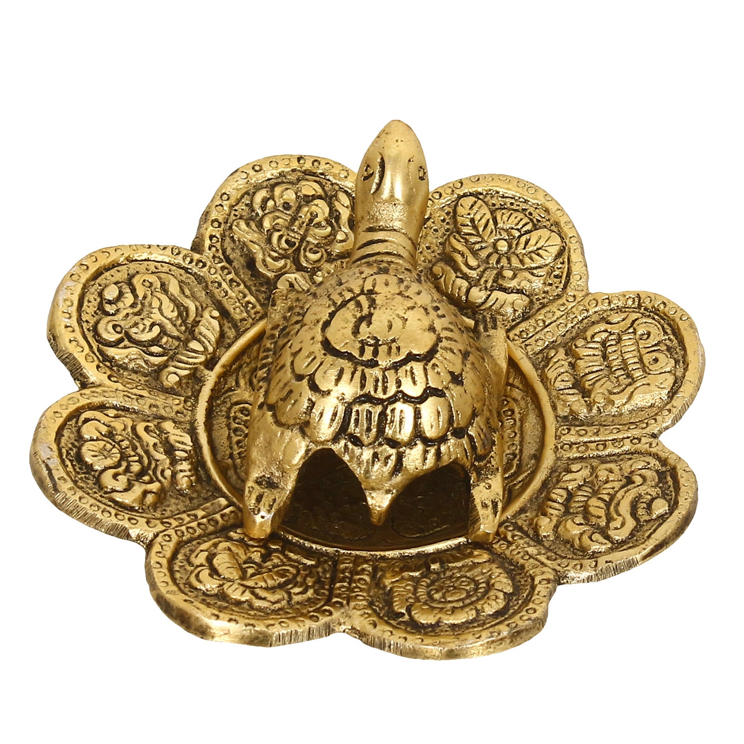 Feng Shui Tortoise with decorative plate for offices and home 6