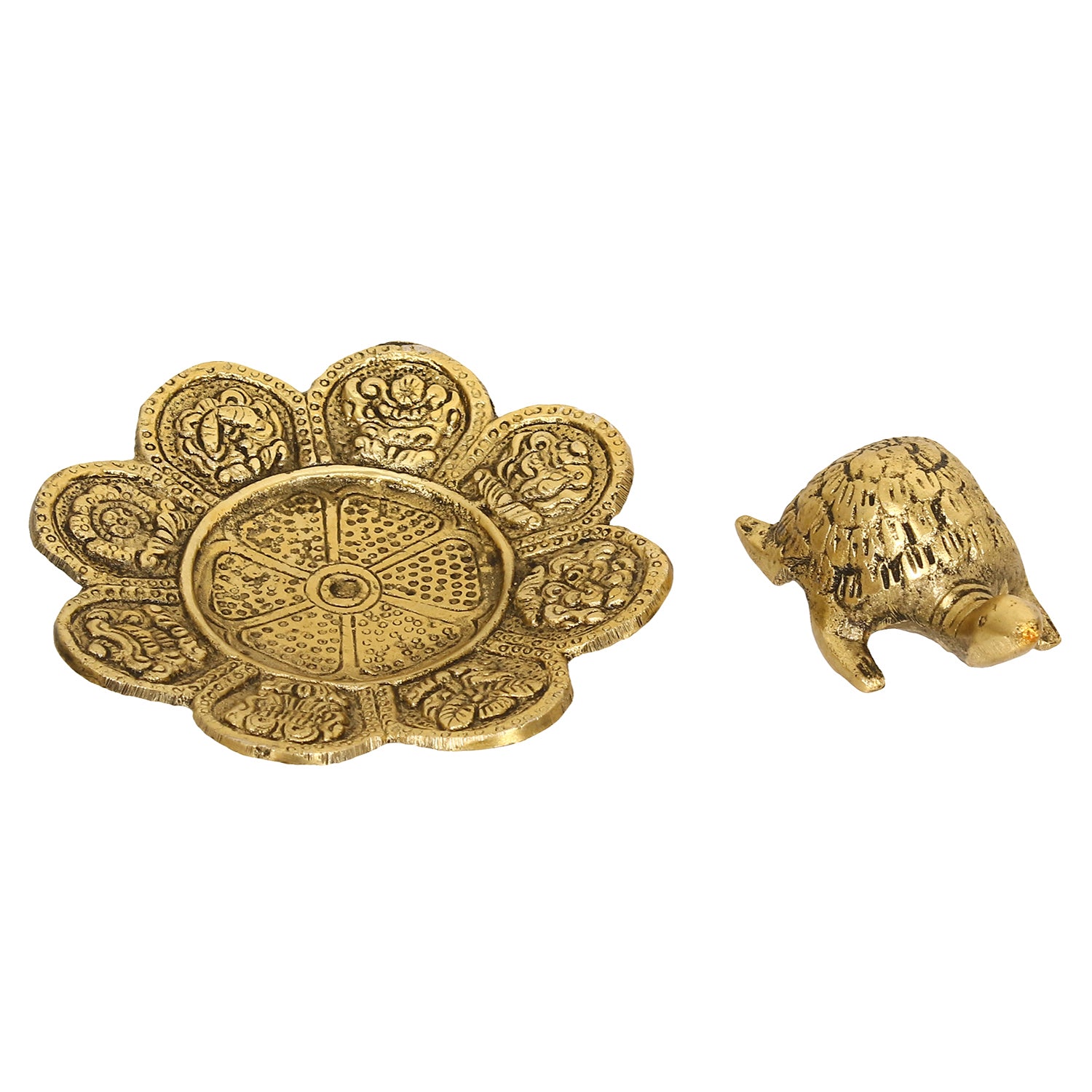 Feng Shui Tortoise with decorative plate for offices and home 7