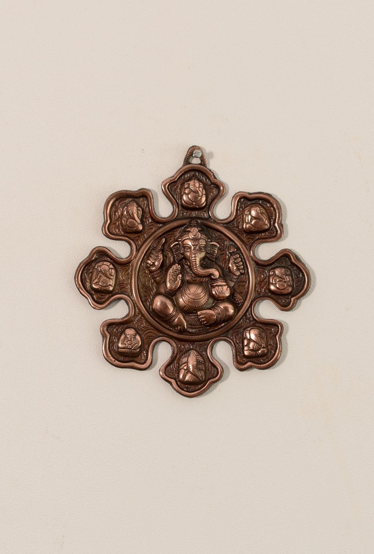 Metal Wall hanging with 9 variants of Lord Ganesha 1