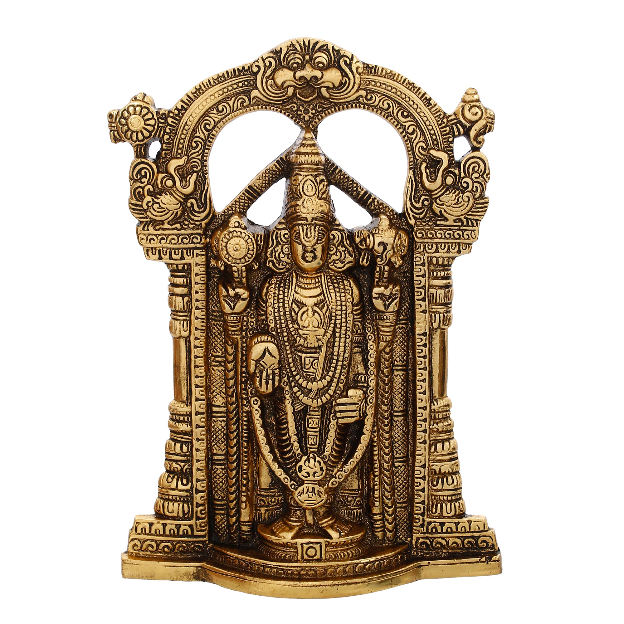 Golden Metal Lord Balaji Idol 4