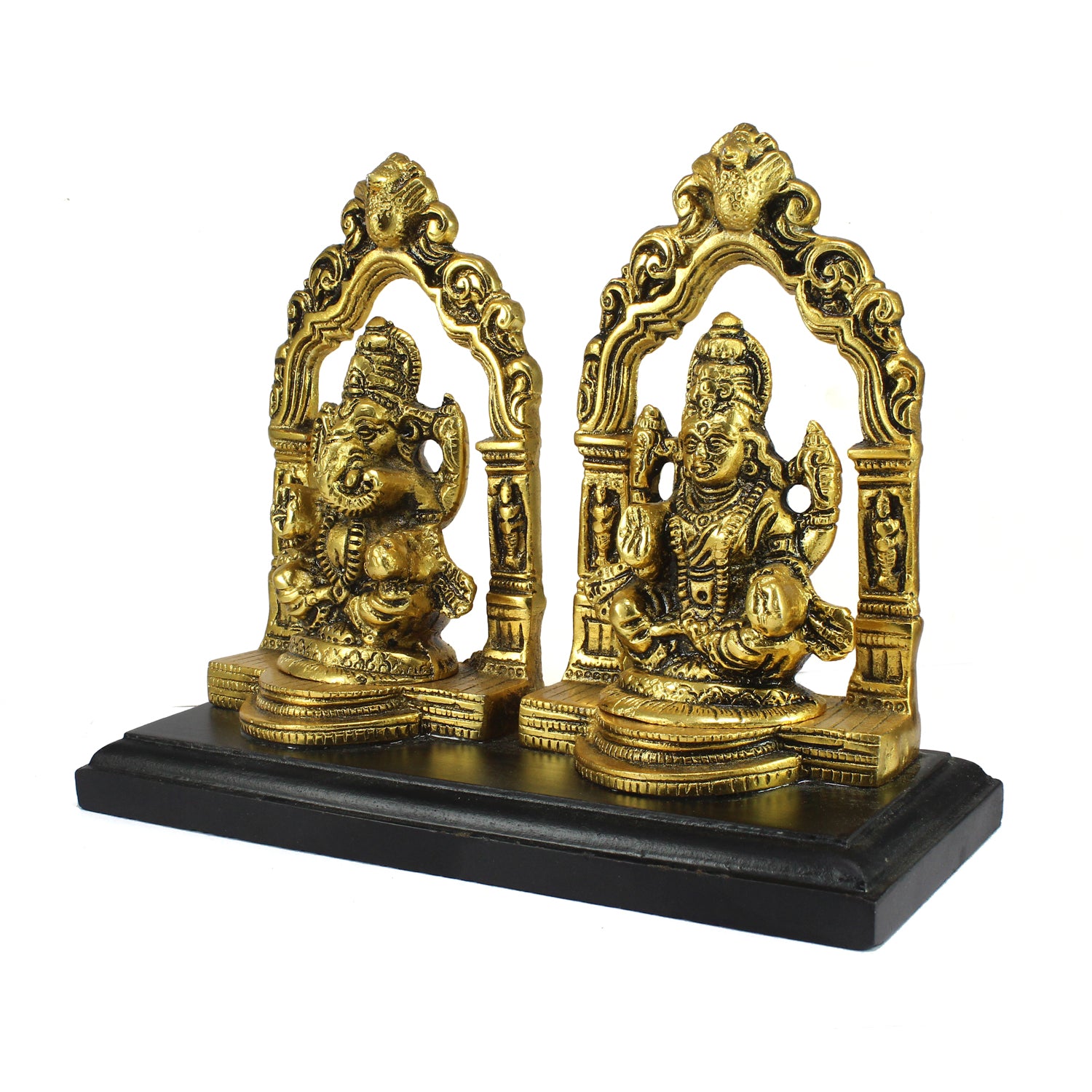 Golden Metal Laxmi Ganesh Murti Religious Idols 3