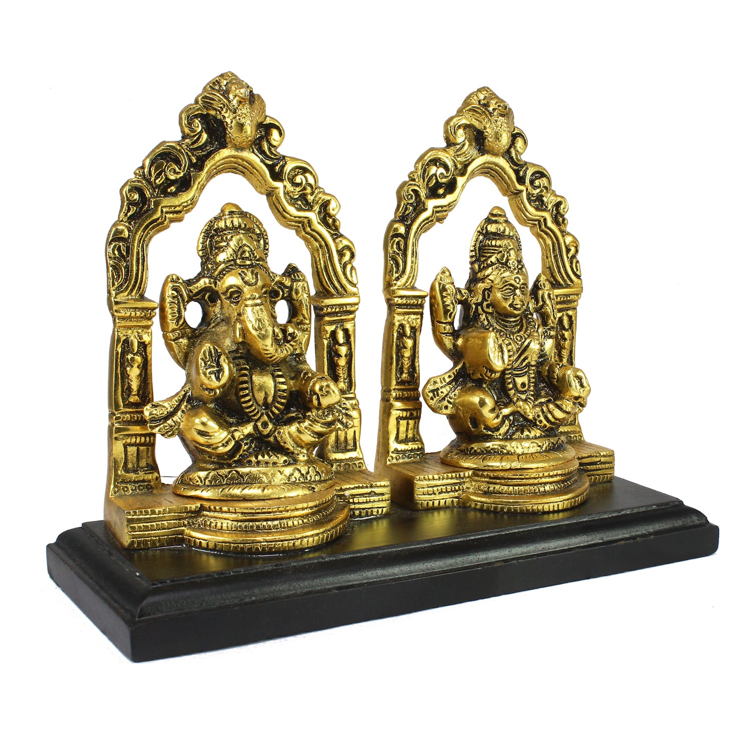 Golden Metal Laxmi Ganesh Murti Religious Idols 4
