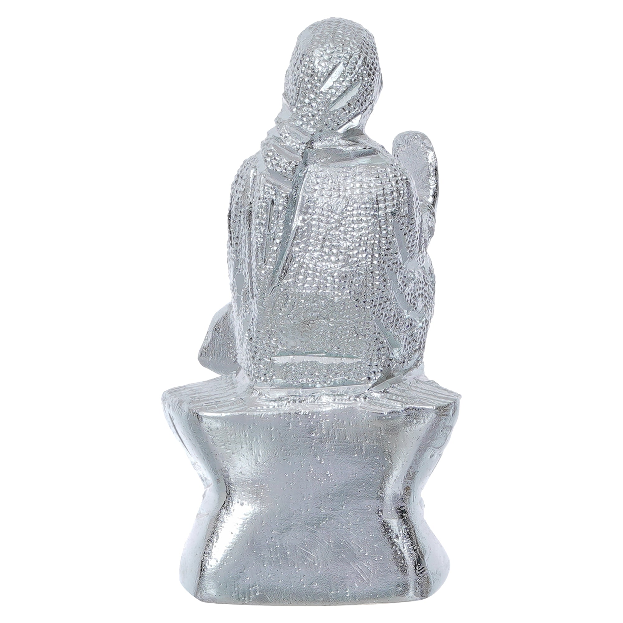 Silver Sai Baba Metal Figurine 5