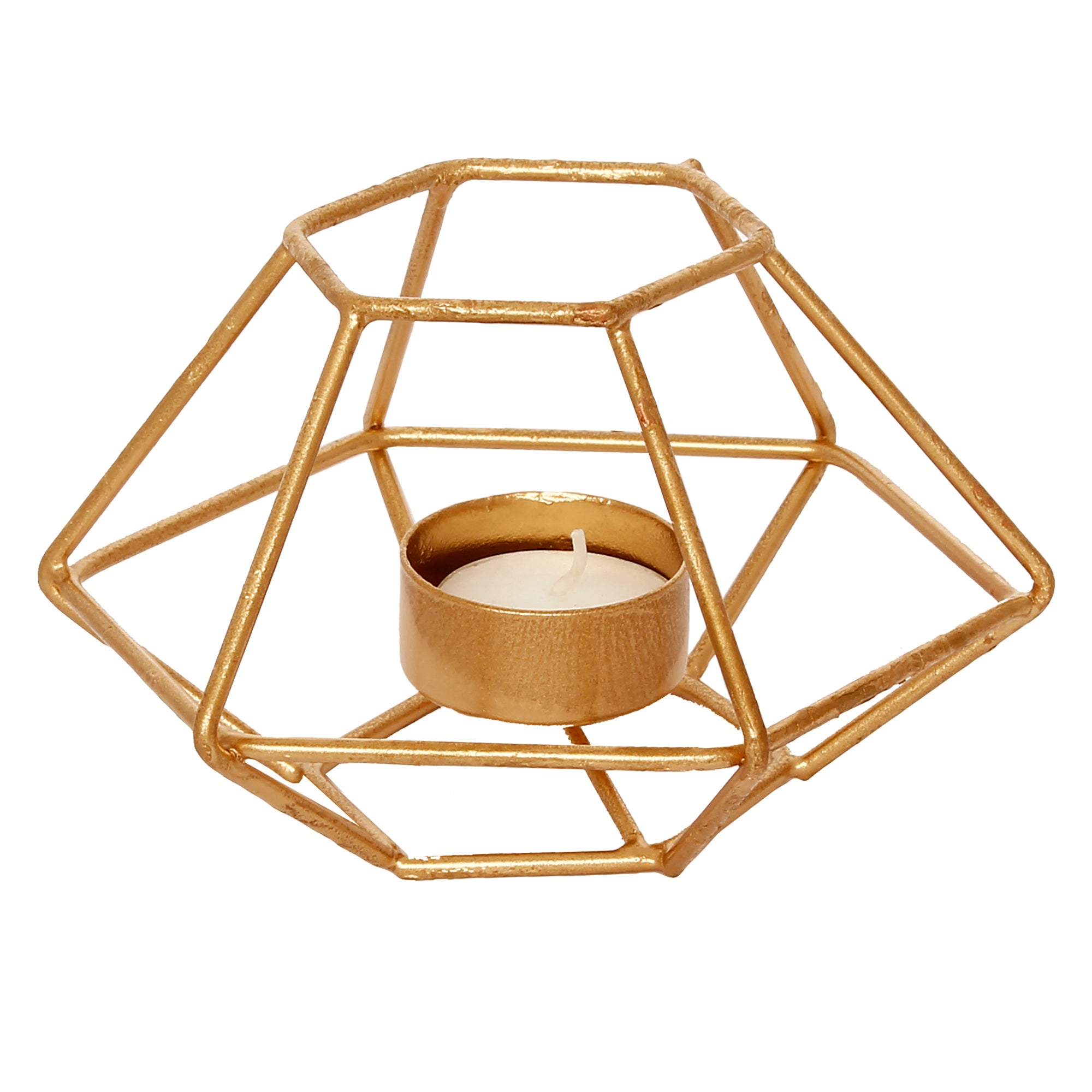 Golden Metal Decorative Handcrafted tea light candle holder 2