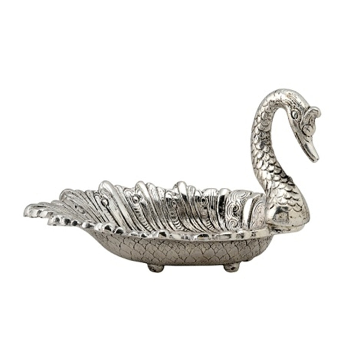 Beautiful Metal Duck Shaped Dry Fruit Tray Decorative Platter