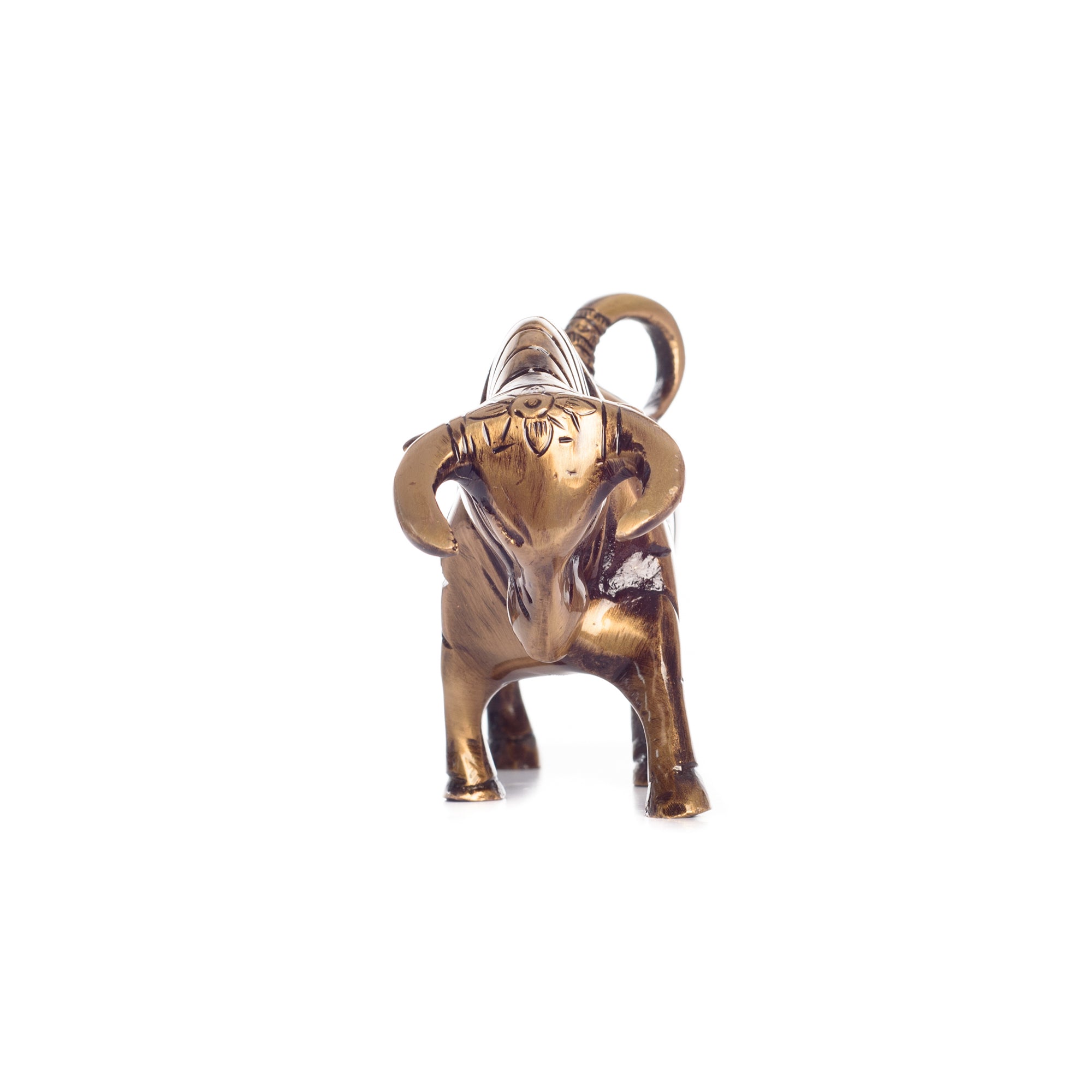 Brass Kamdhenu Cow Sculpture 4