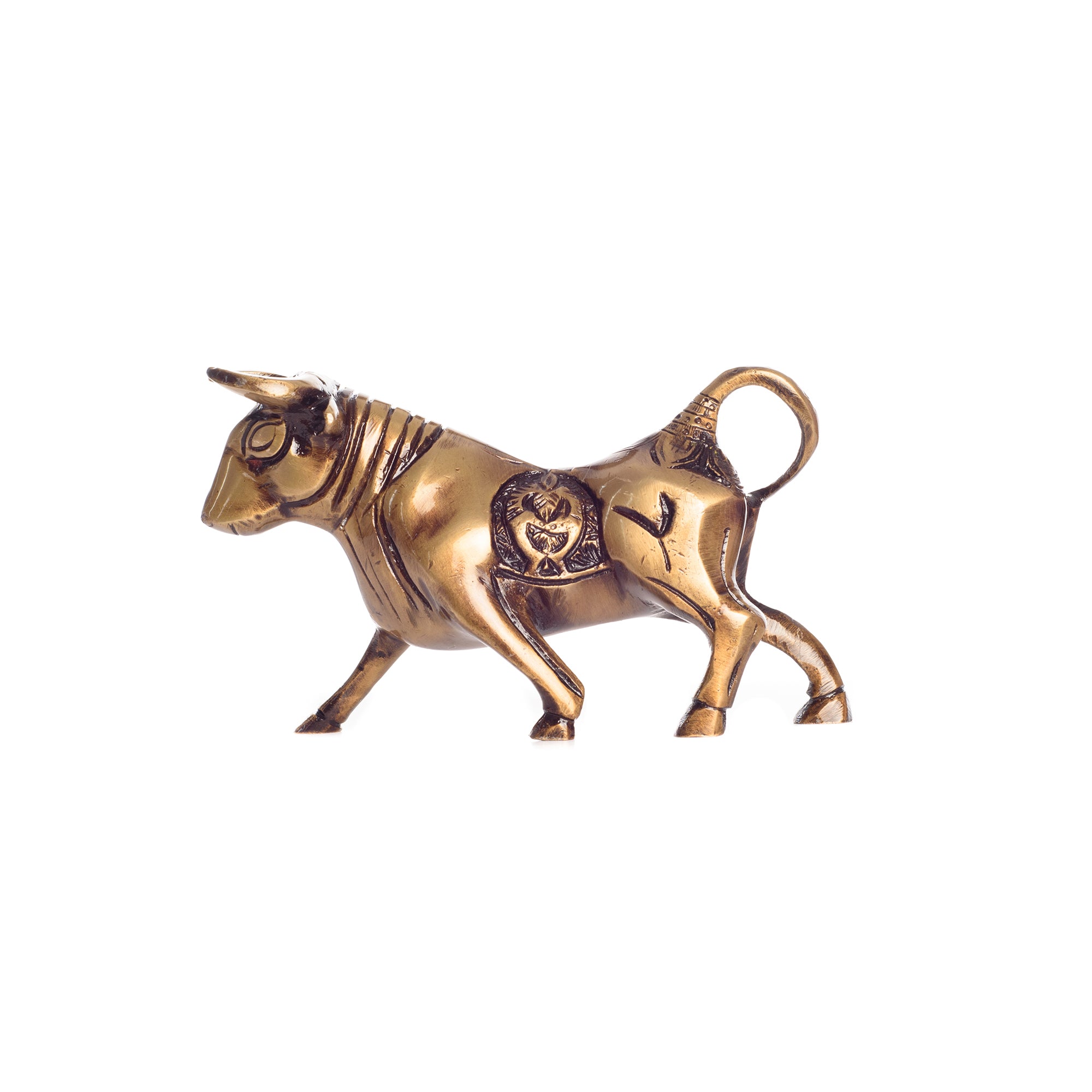 Brass Kamdhenu Cow Sculpture 3