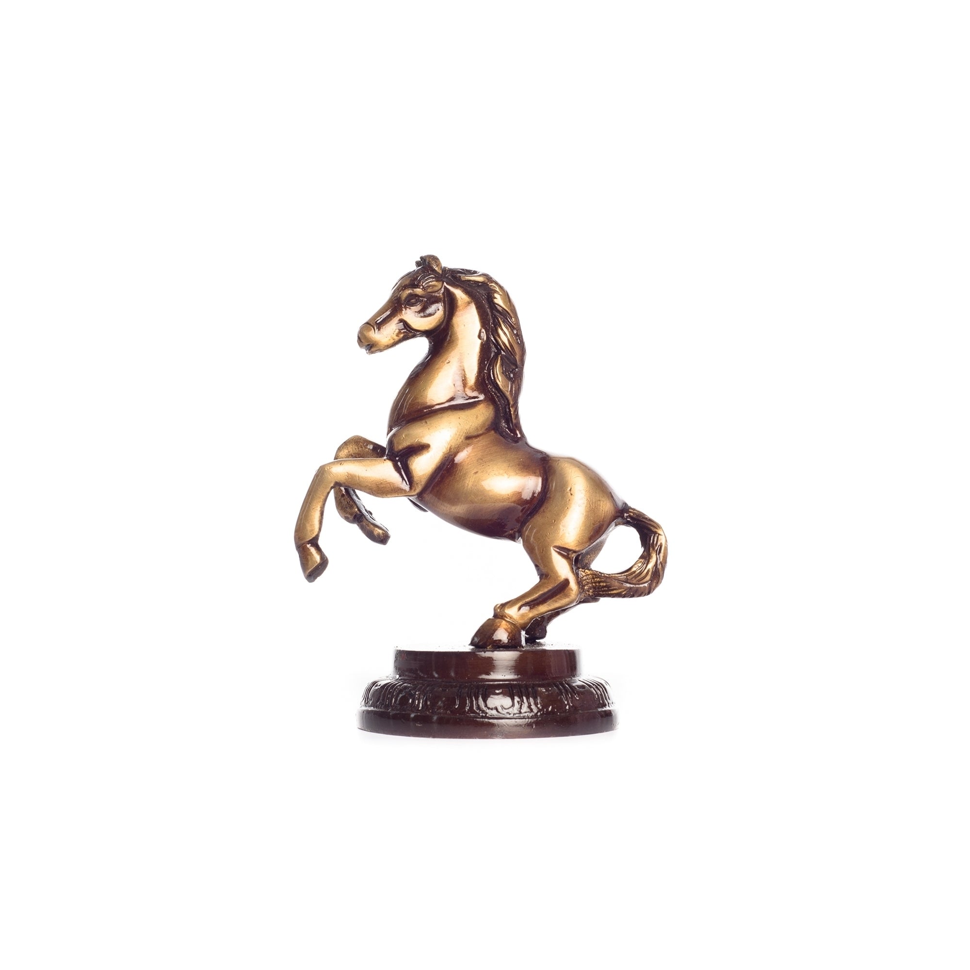 Brown Brass Horse Table Decor Showpiece 1