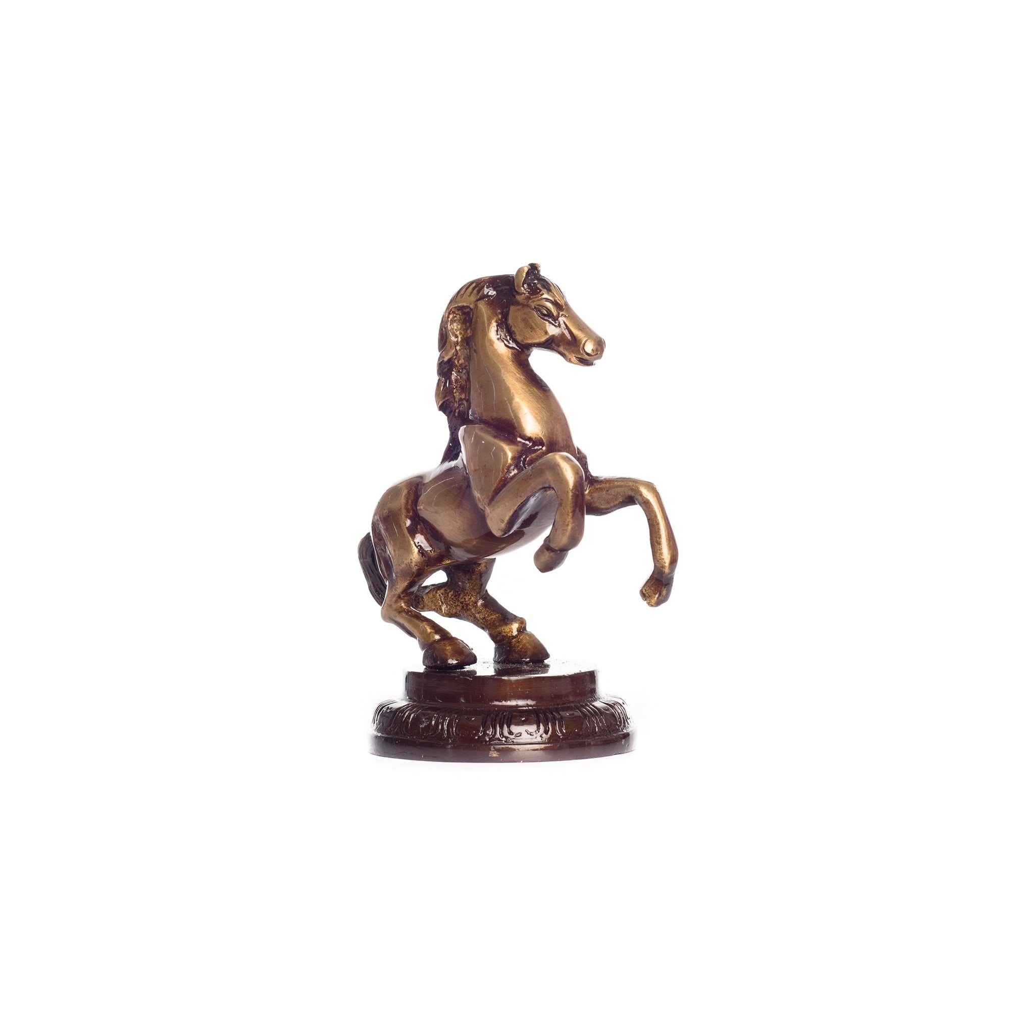 Brown Brass Horse Table Decor Showpiece 3