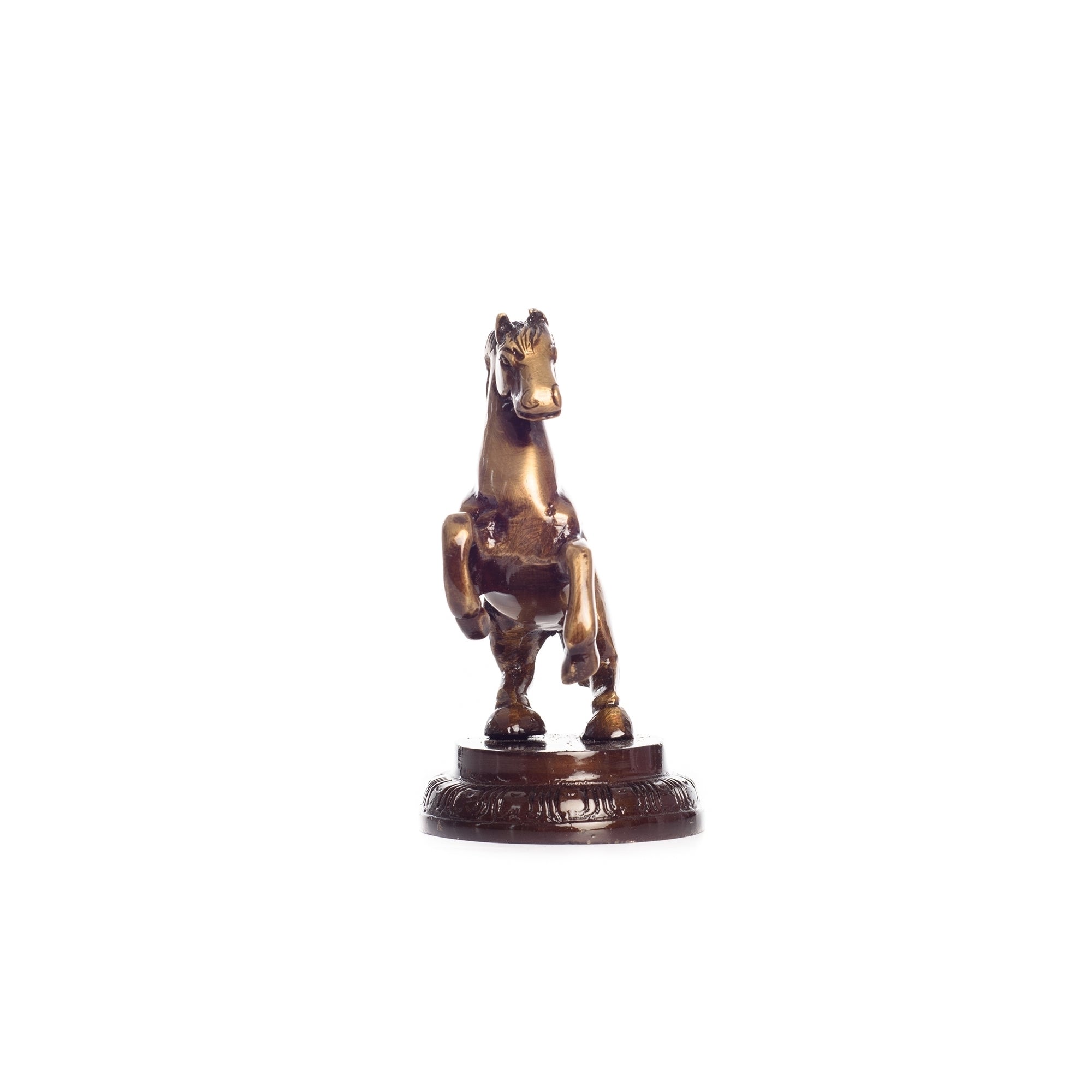 Brown Brass Horse Table Decor Showpiece 4