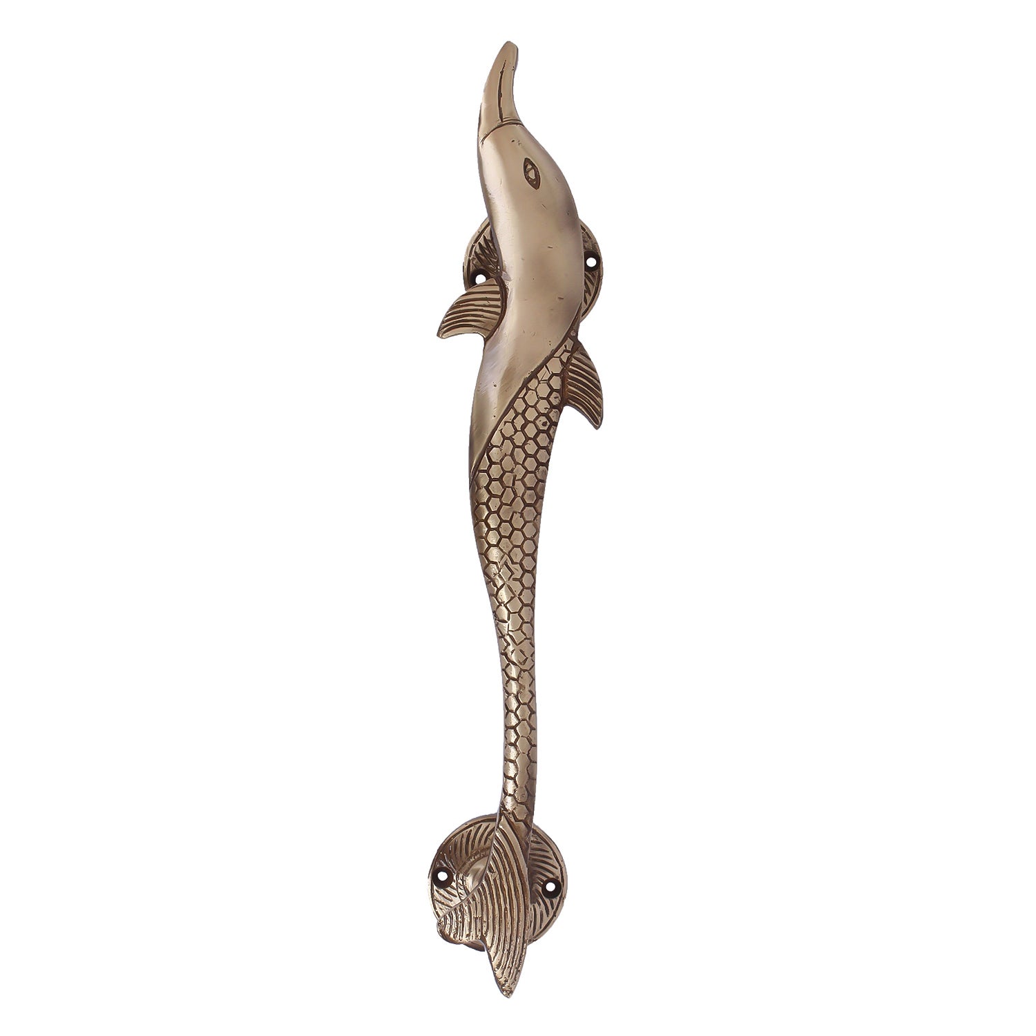 1 Pc Fish Shape Brass Door Handle 1