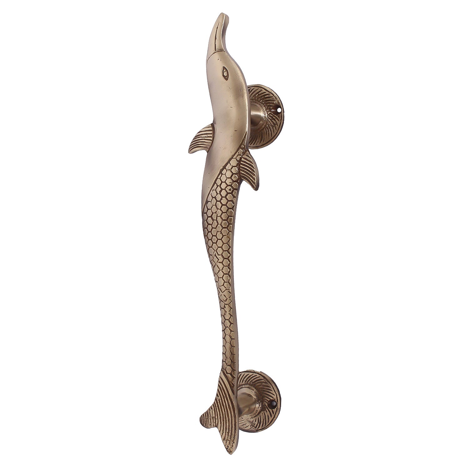 1 Pc Fish Shape Brass Door Handle 3