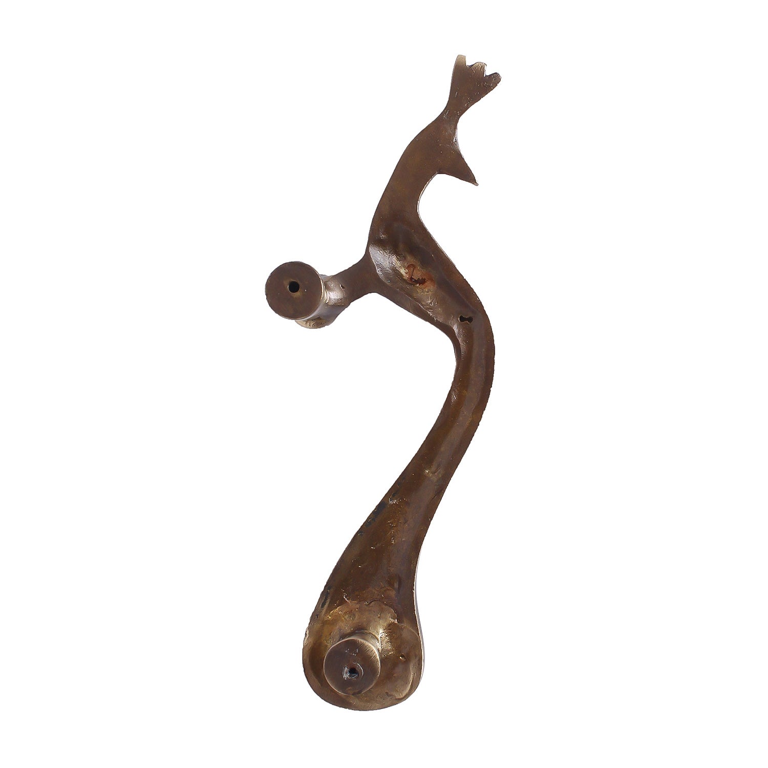 Set of 2 Peacock Shape Brass Door Handle 4