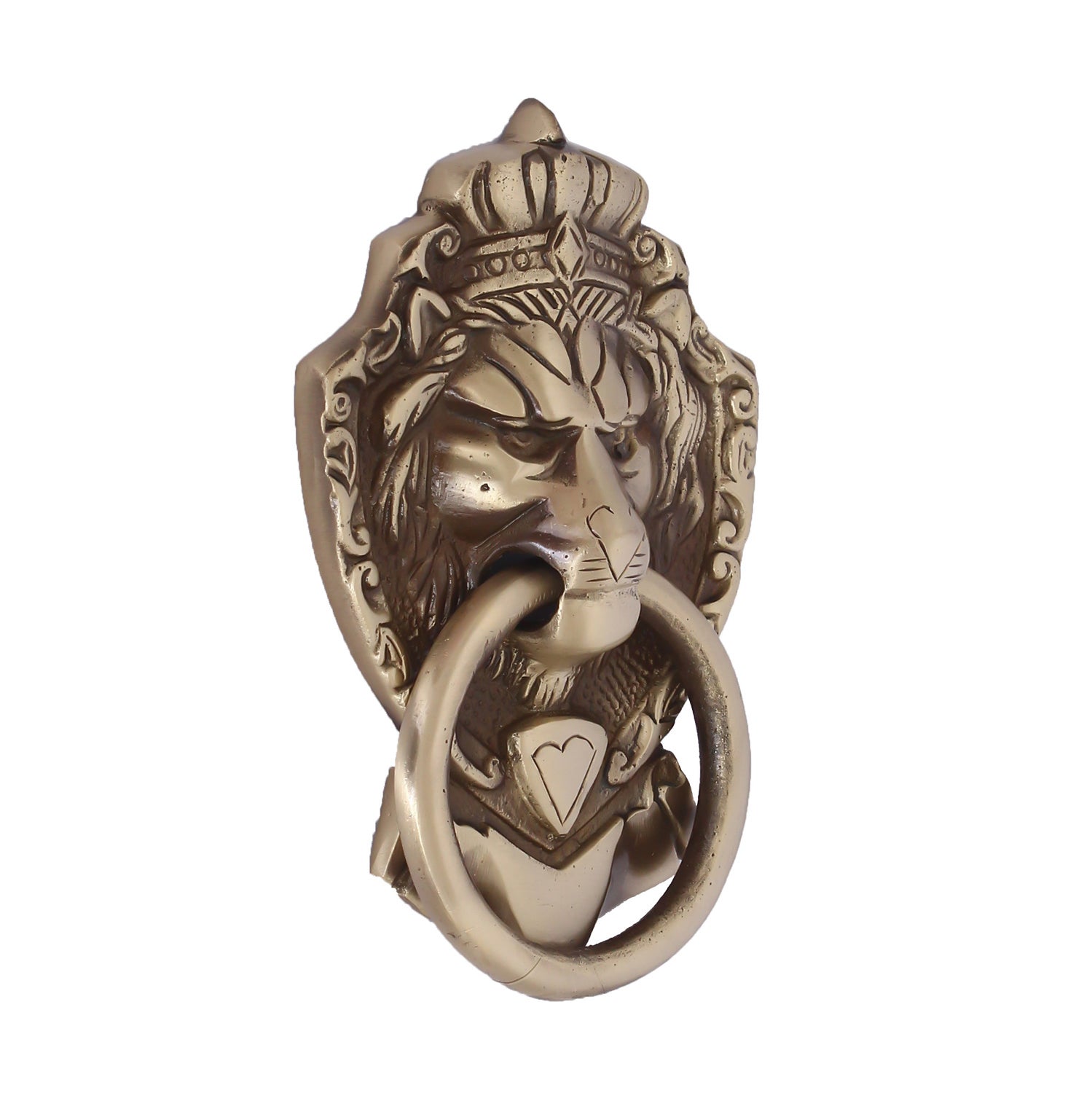 Golden Victorian Style Lion Shape Brass Door Knocker 3