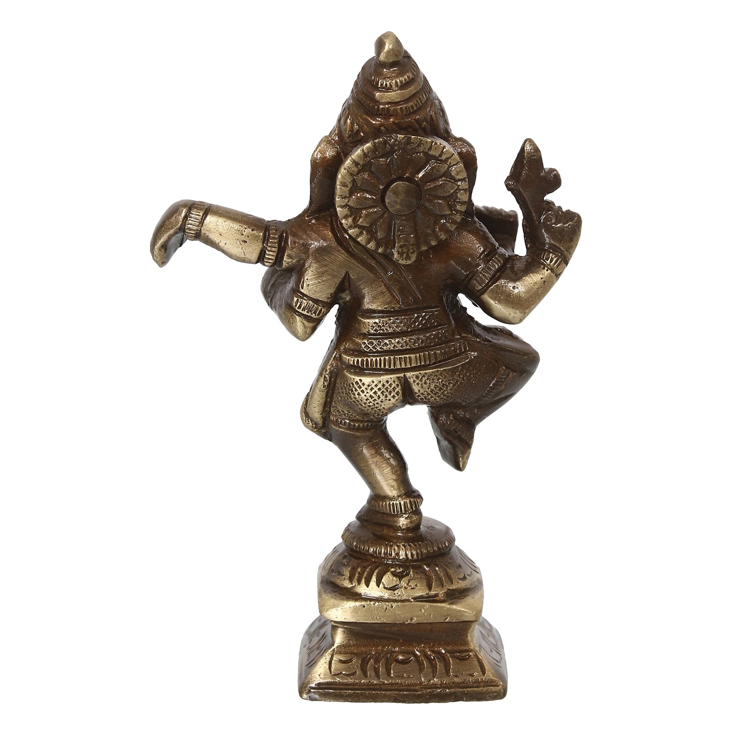Brass Dancing Lord Ganesha Idol For Home 6