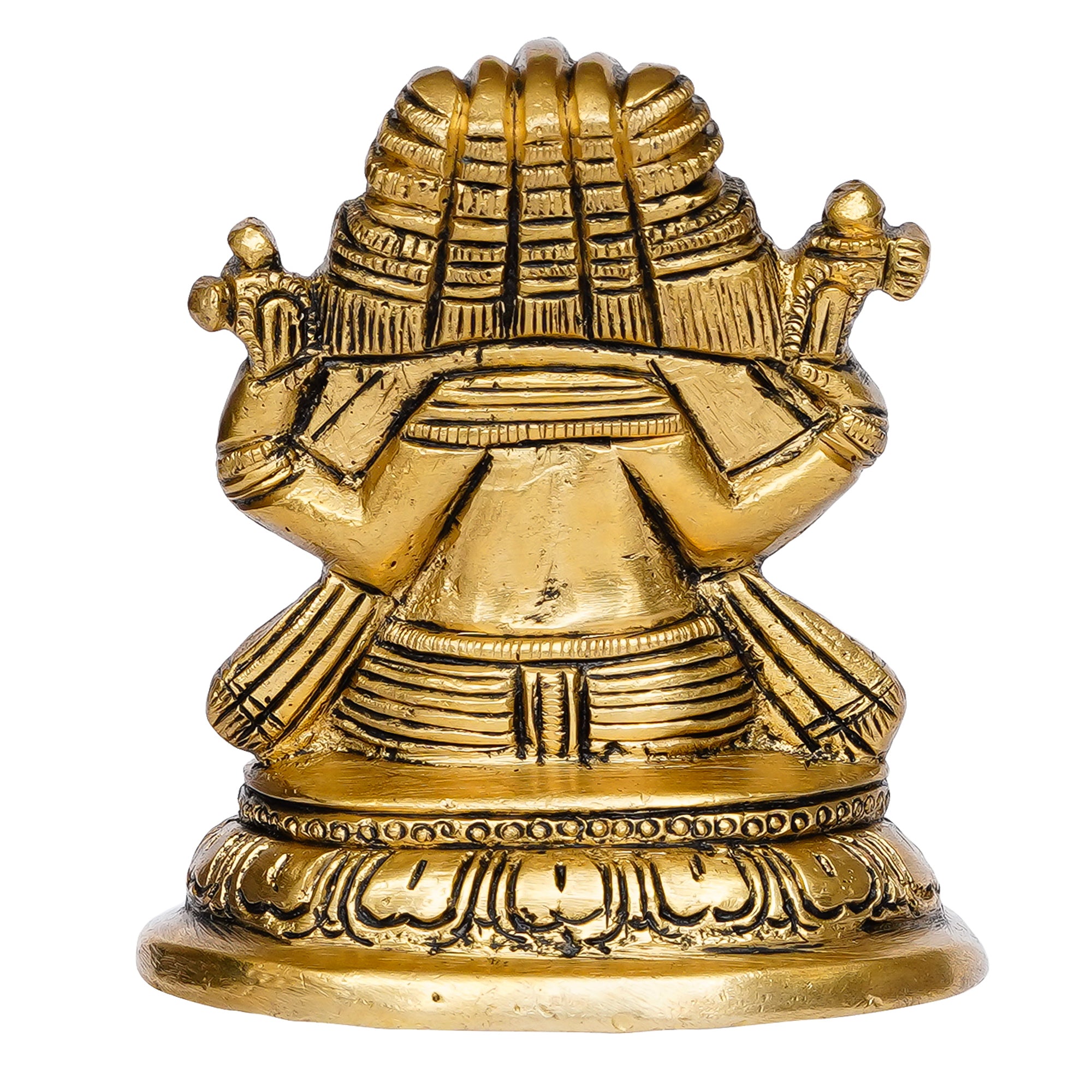 Handicrafted 5 Face Brass Lord Ganesha Idol 6