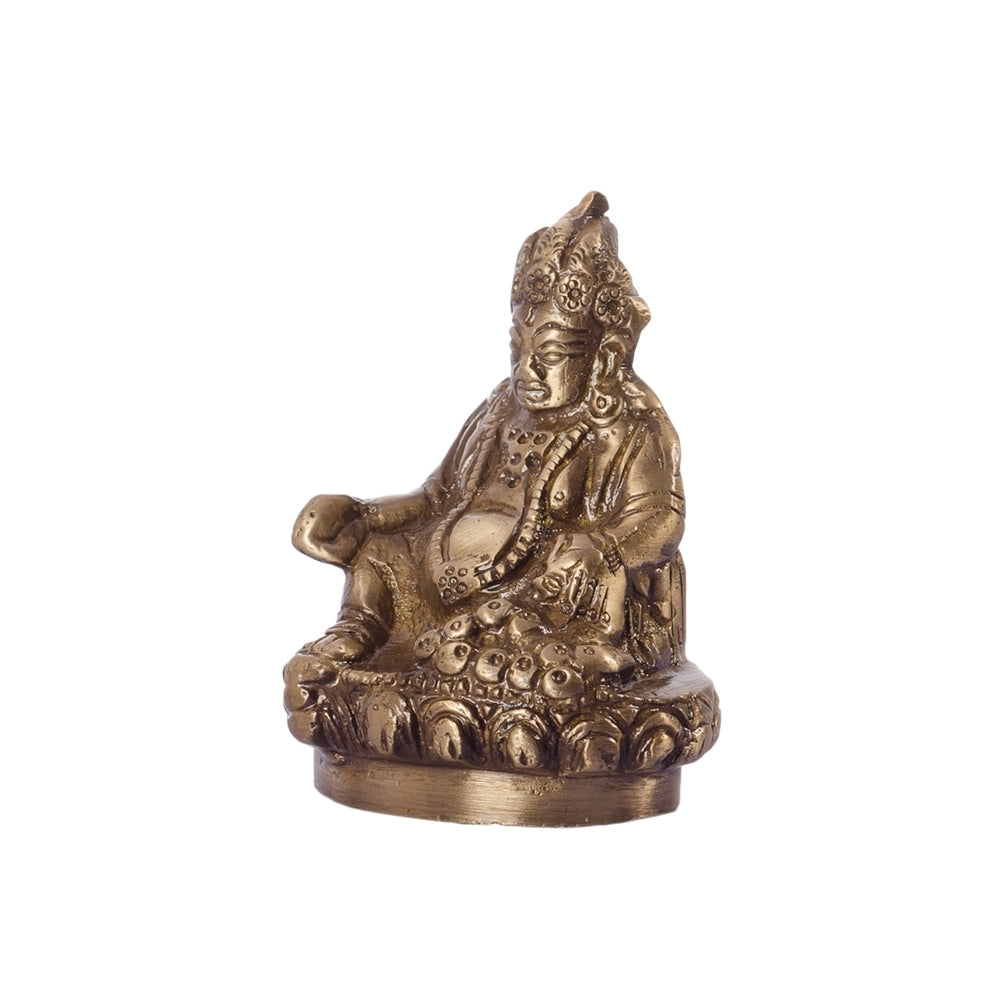 Golden Brass Lord Kuber Statue God Idol 4