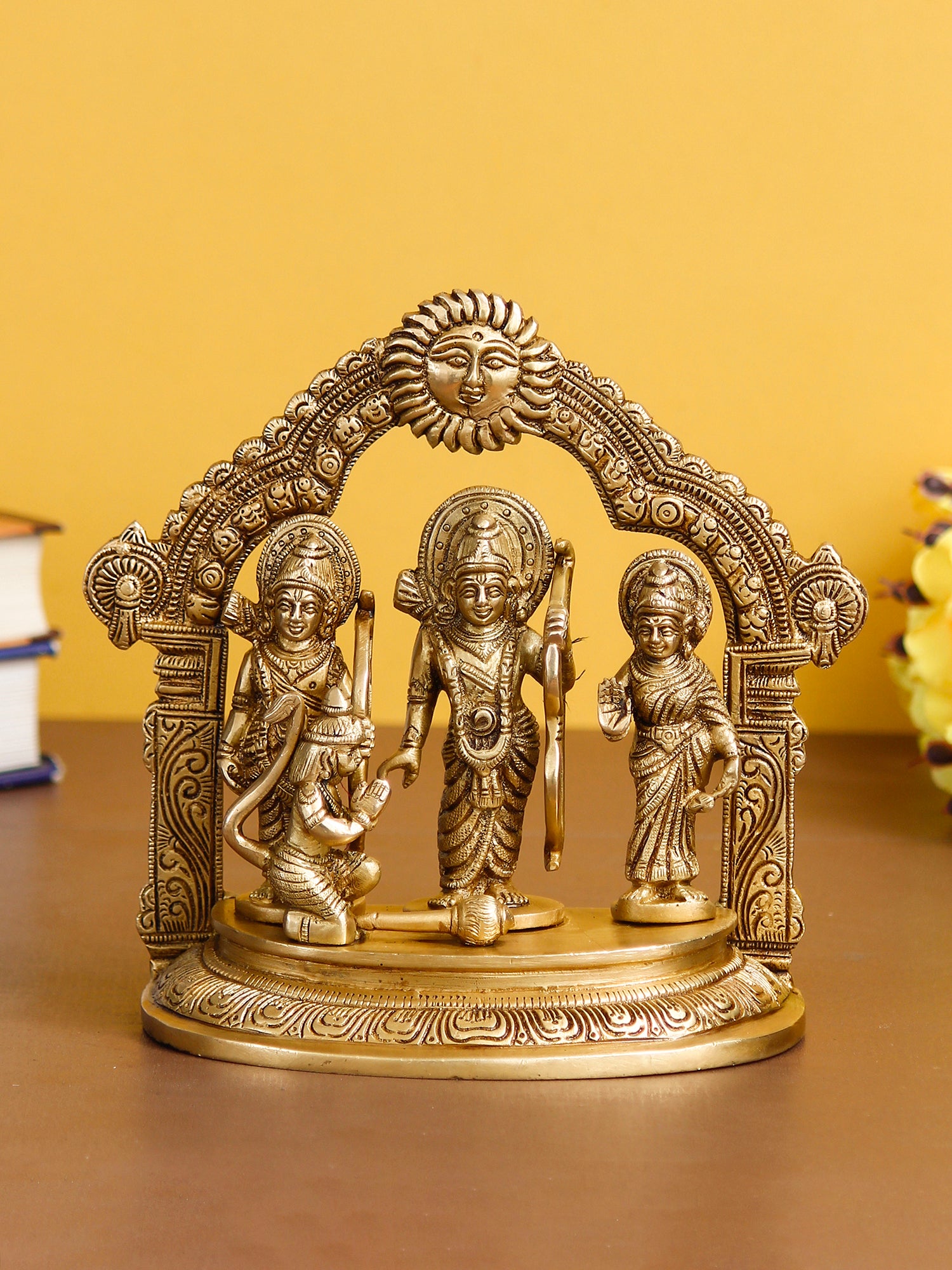 Golden Brass Handcrafted Ram Darbar Idol