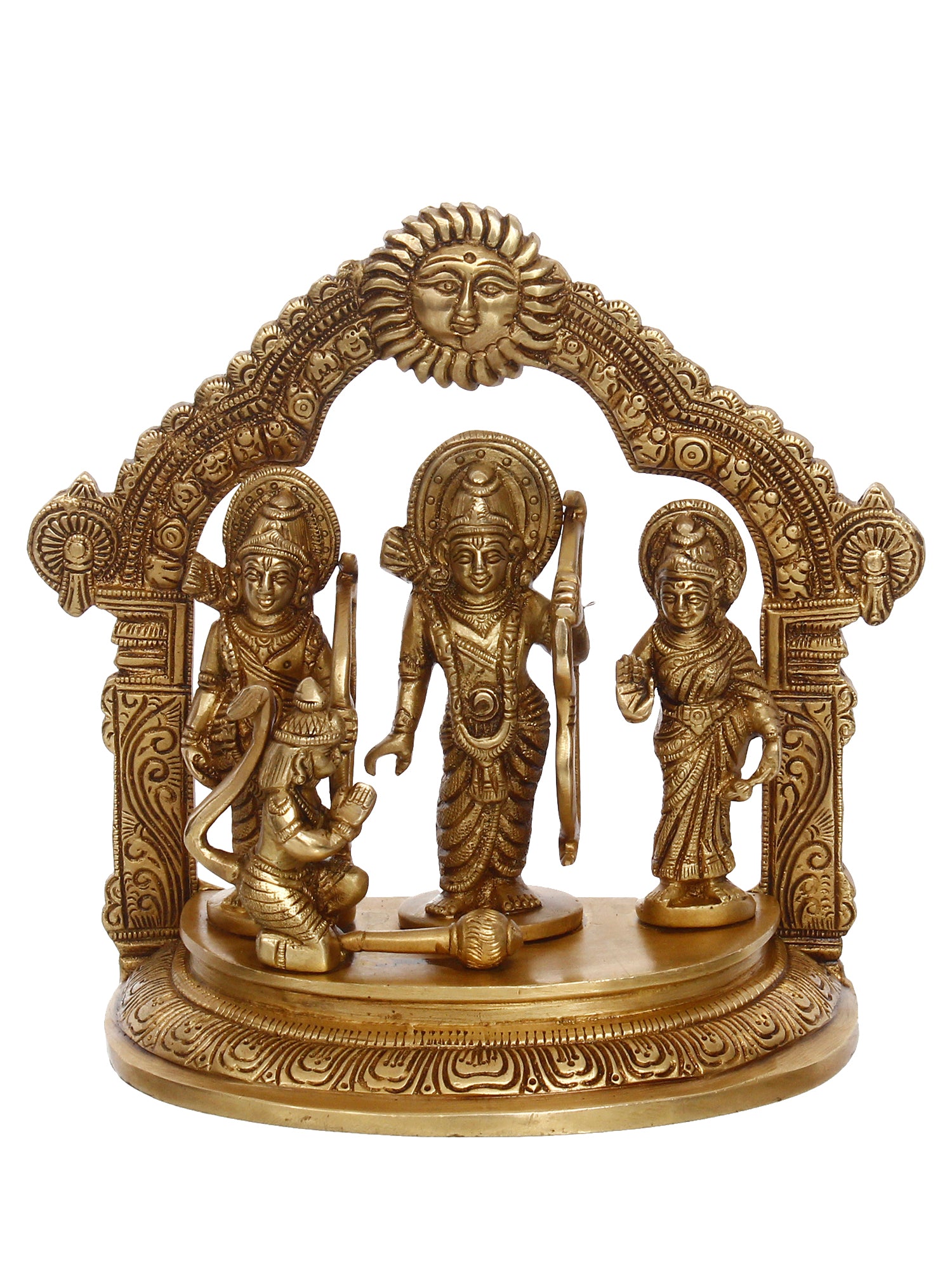 Golden Brass Handcrafted Ram Darbar Idol 2