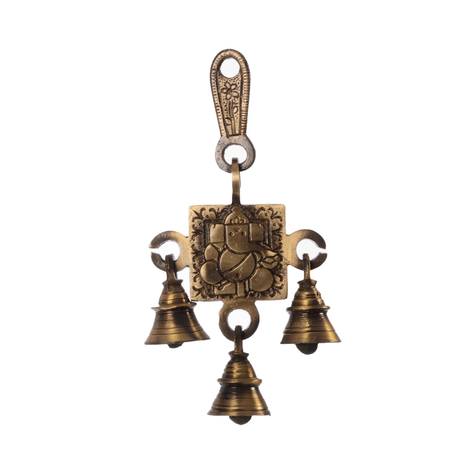 Lord Ganesha Brass Wall Hanging Bells