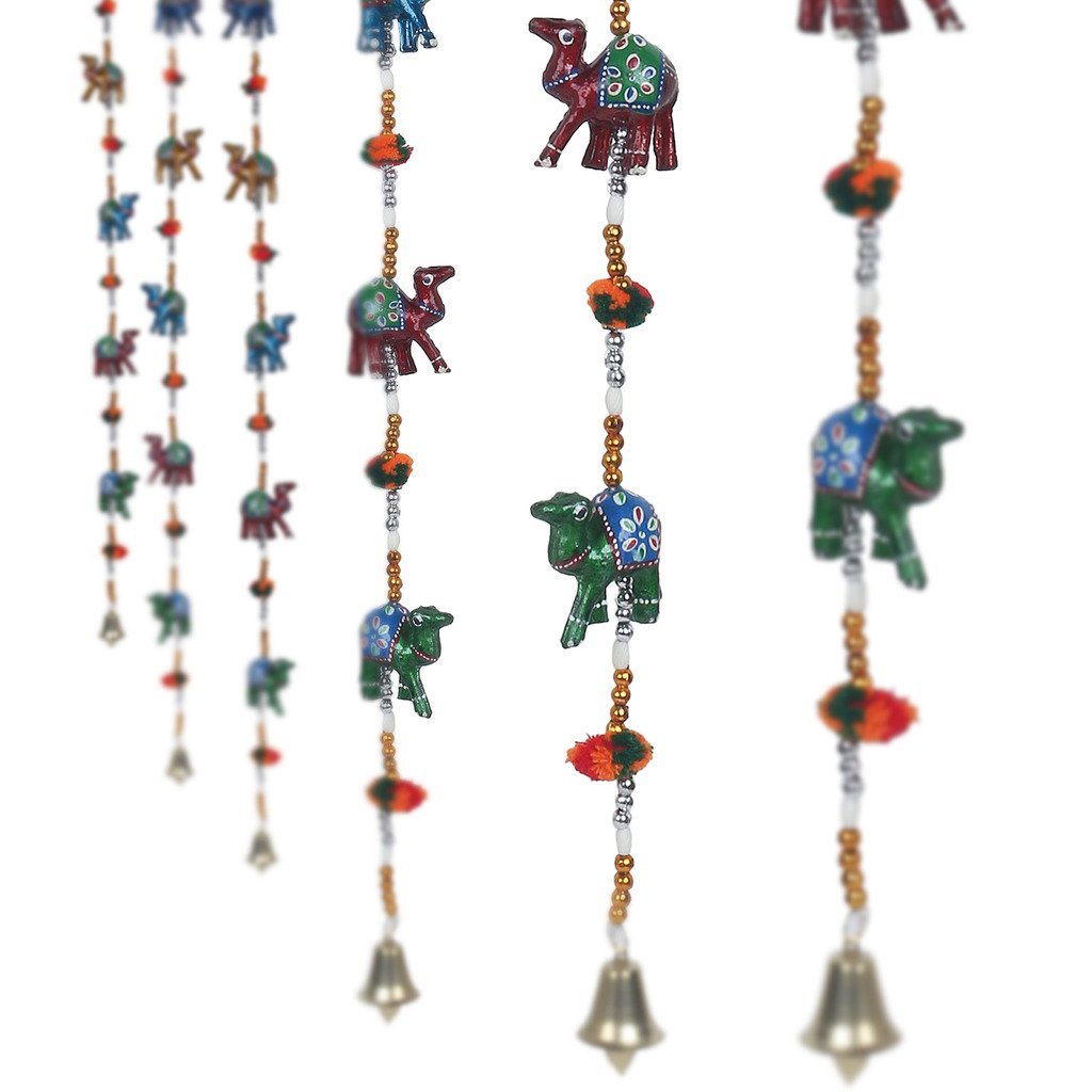 Multicolor Handcrafted Decorative Rajasthani Camel Wall/Door hanging Toran set of 2