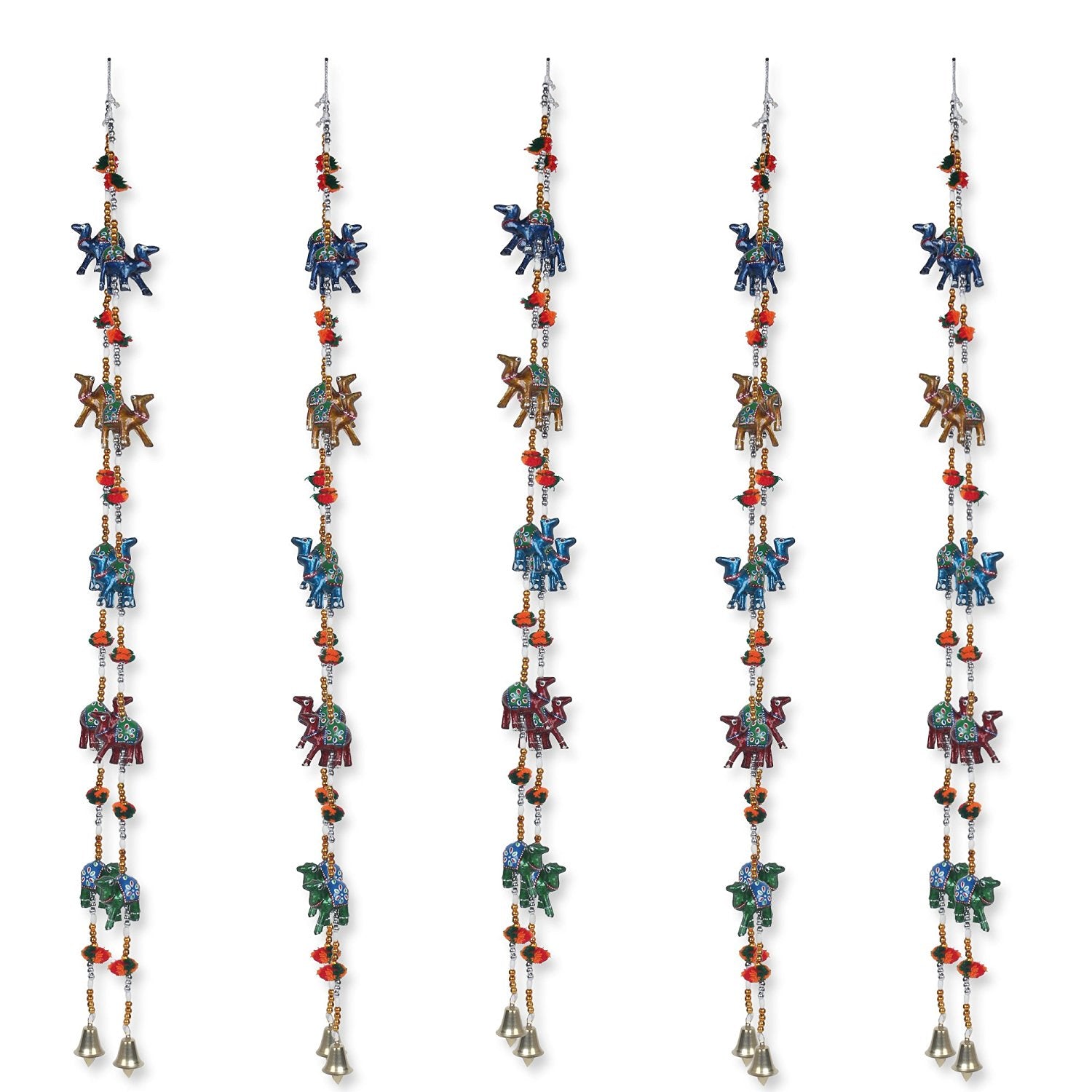 Multicolor Handcrafted Decorative Rajasthani Camel Wall/Door hanging Toran set of 2 2
