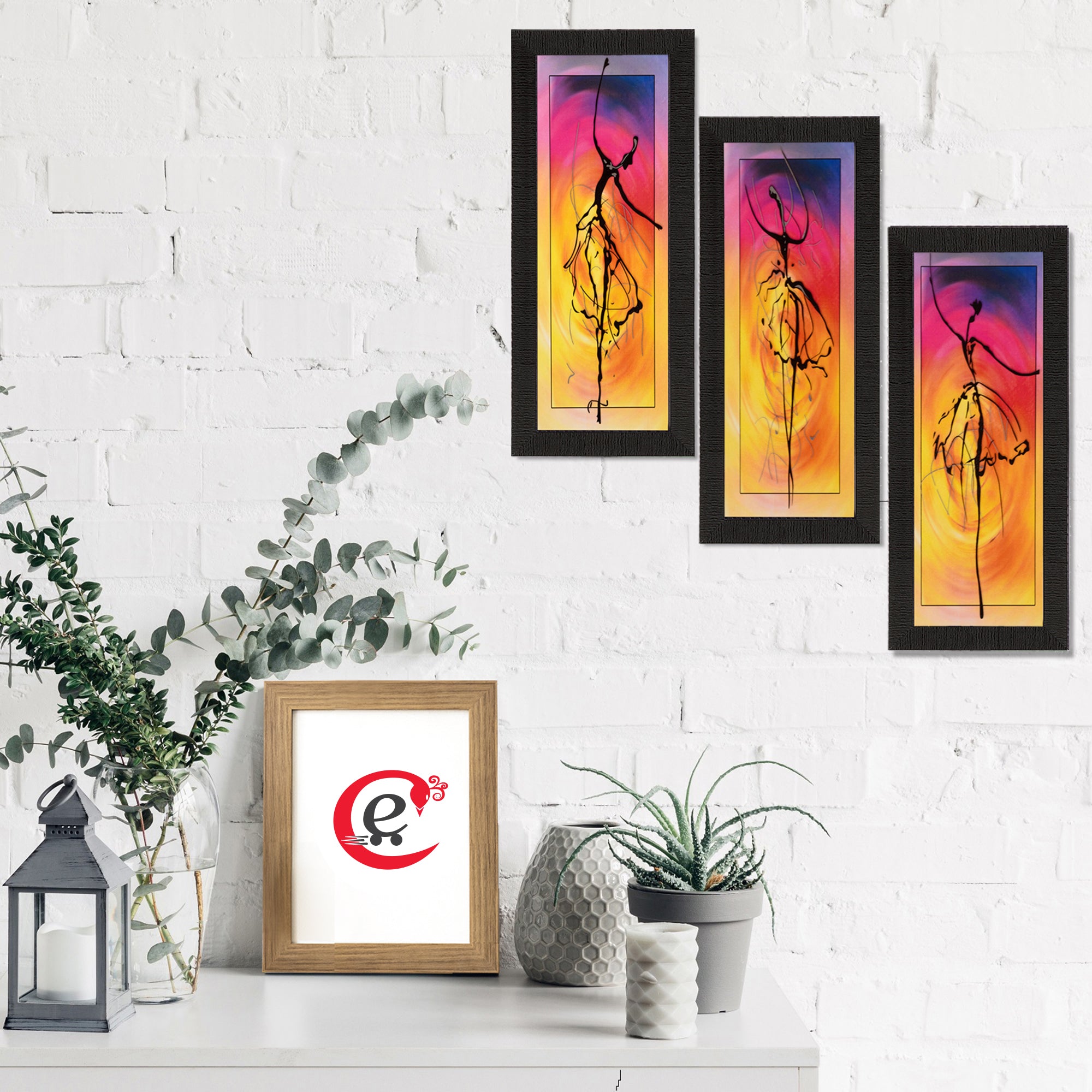 Set of 3 Satin Matt Textured Art Painting 1