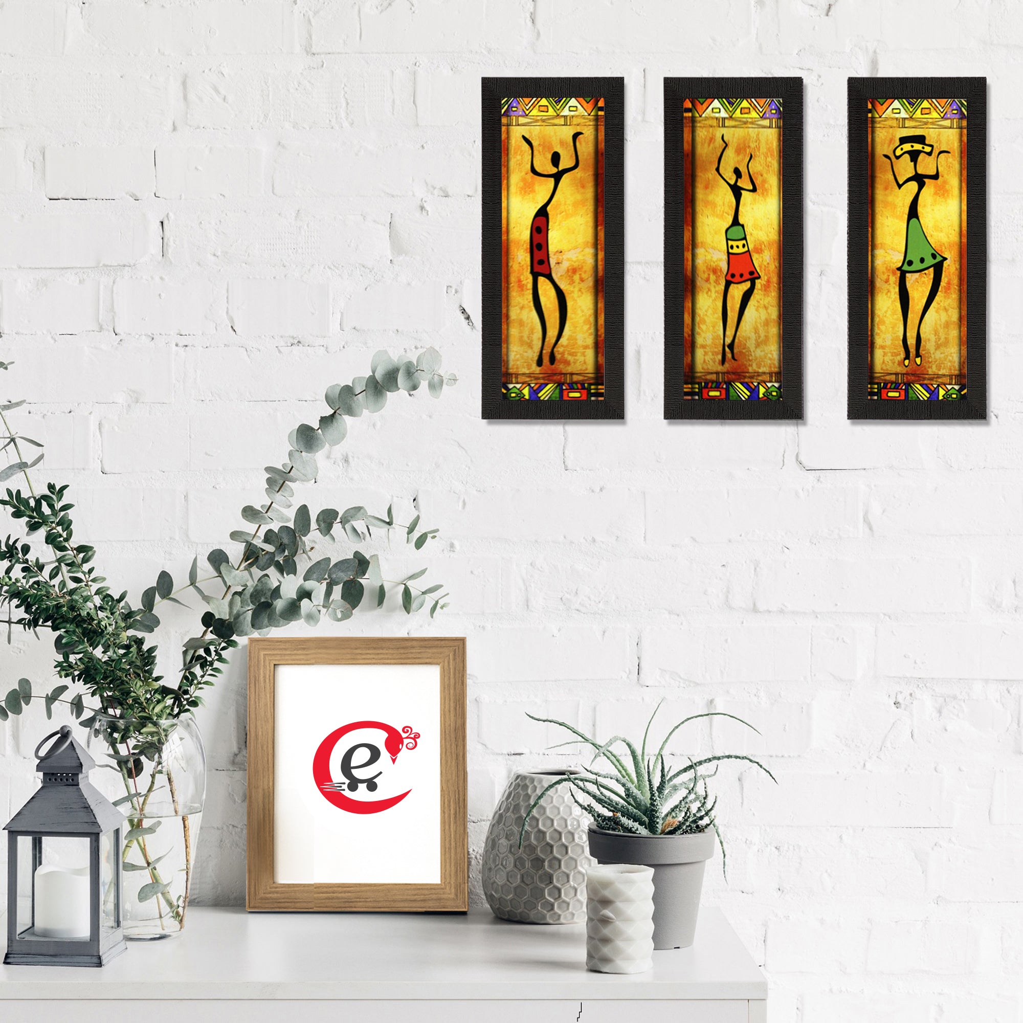 Set of 3 Satin Matt Textured Art Painting 1