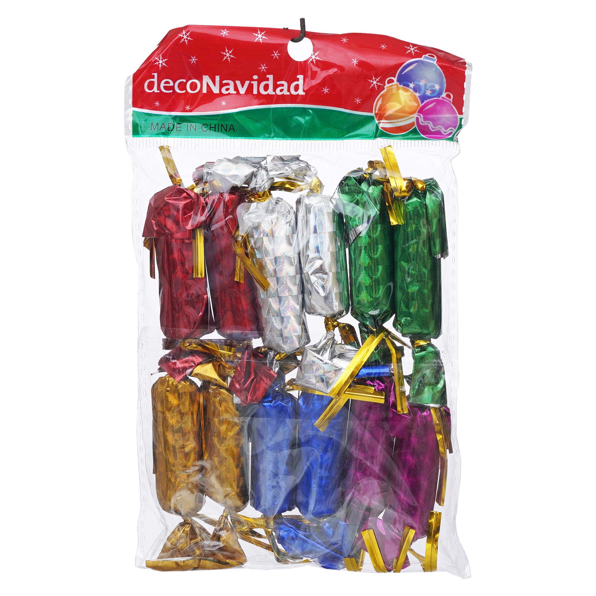 eCraftIndia Multicolor Set of 12 Small Chocolates/Toffee/Candy Christmas Tree Hanging Ornaments  Christmas Tree Decoration Items 5