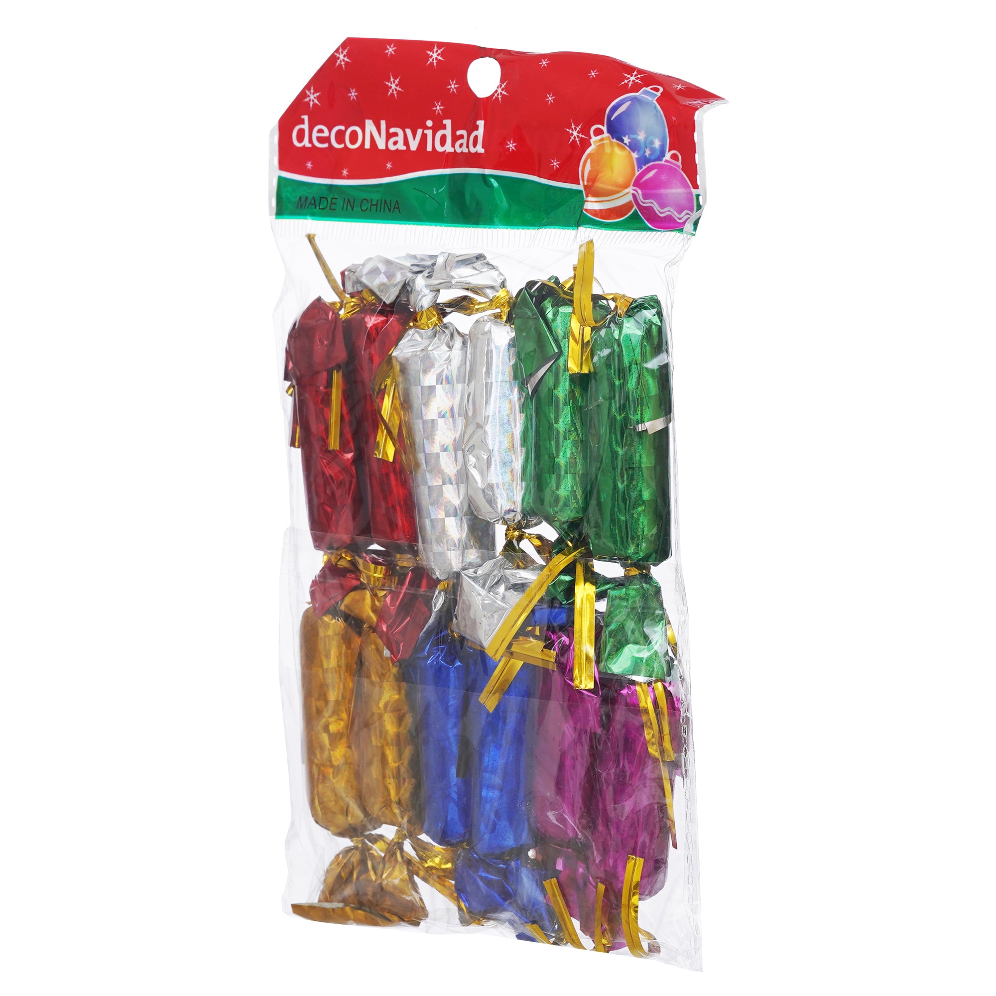 eCraftIndia Multicolor Set of 12 Small Chocolates/Toffee/Candy Christmas Tree Hanging Ornaments  Christmas Tree Decoration Items 6