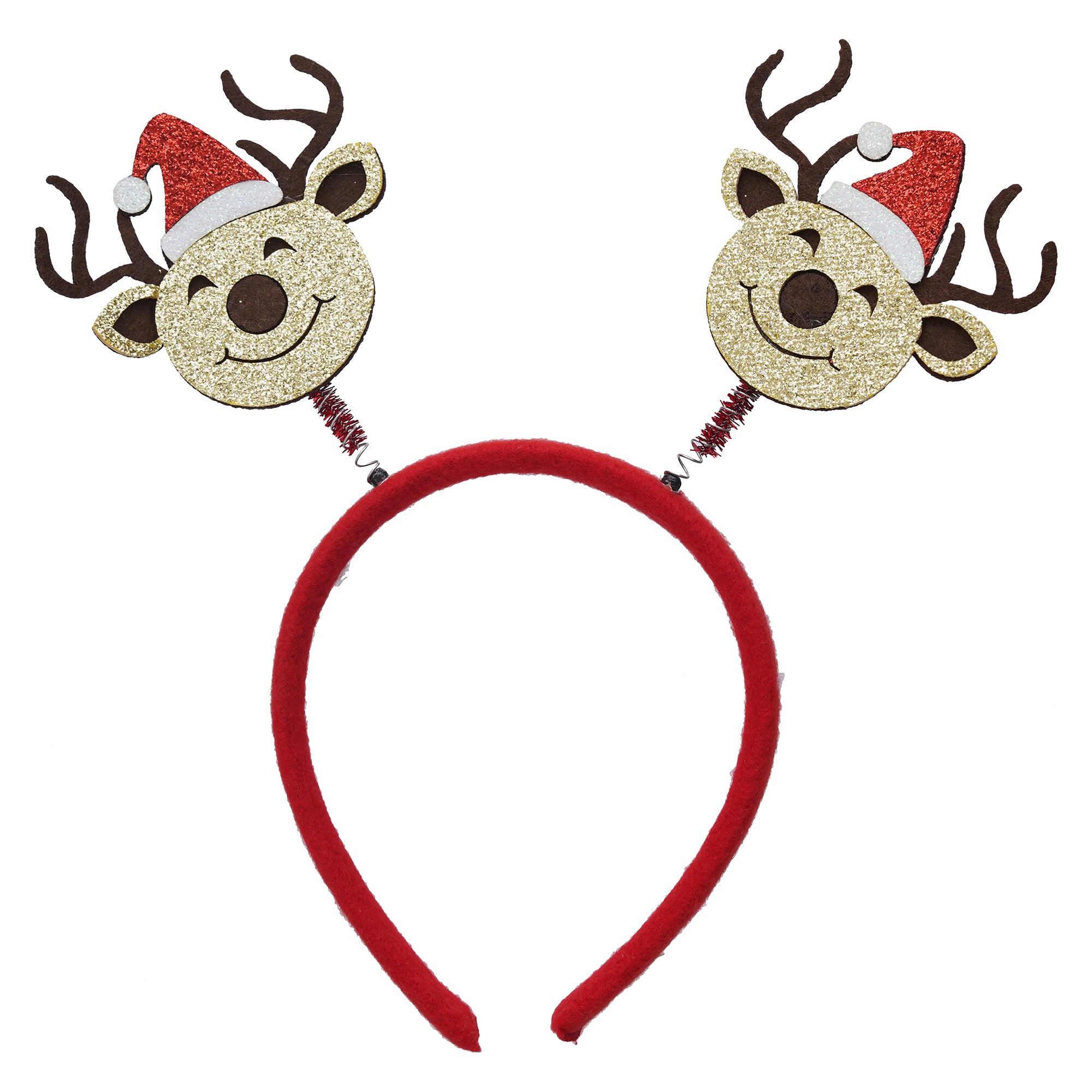 eCraftIndia Christmas Reindeer Design Headband for Christmas and Birthday Parties  Best Gift for Women, Girls, and Kids 2