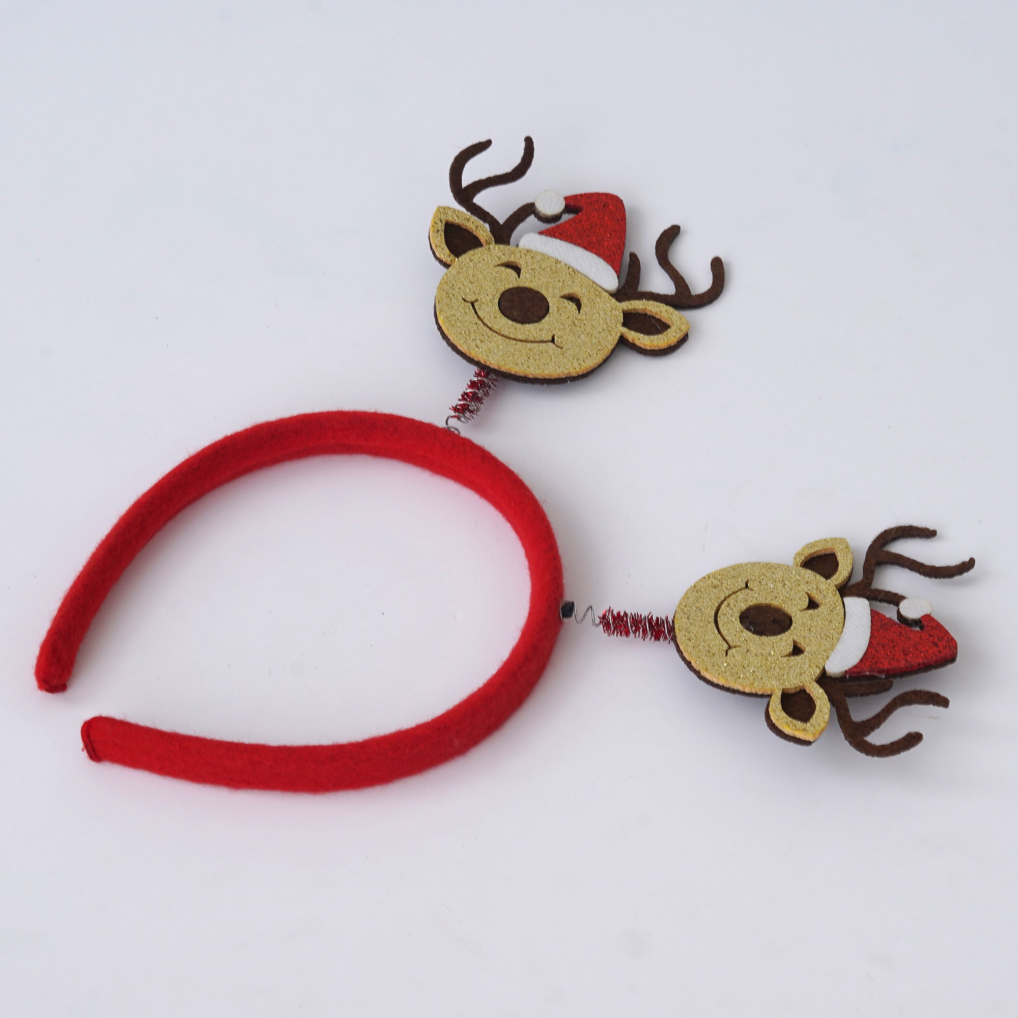 eCraftIndia Christmas Reindeer Design Headband for Christmas and Birthday Parties  Best Gift for Women, Girls, and Kids 5