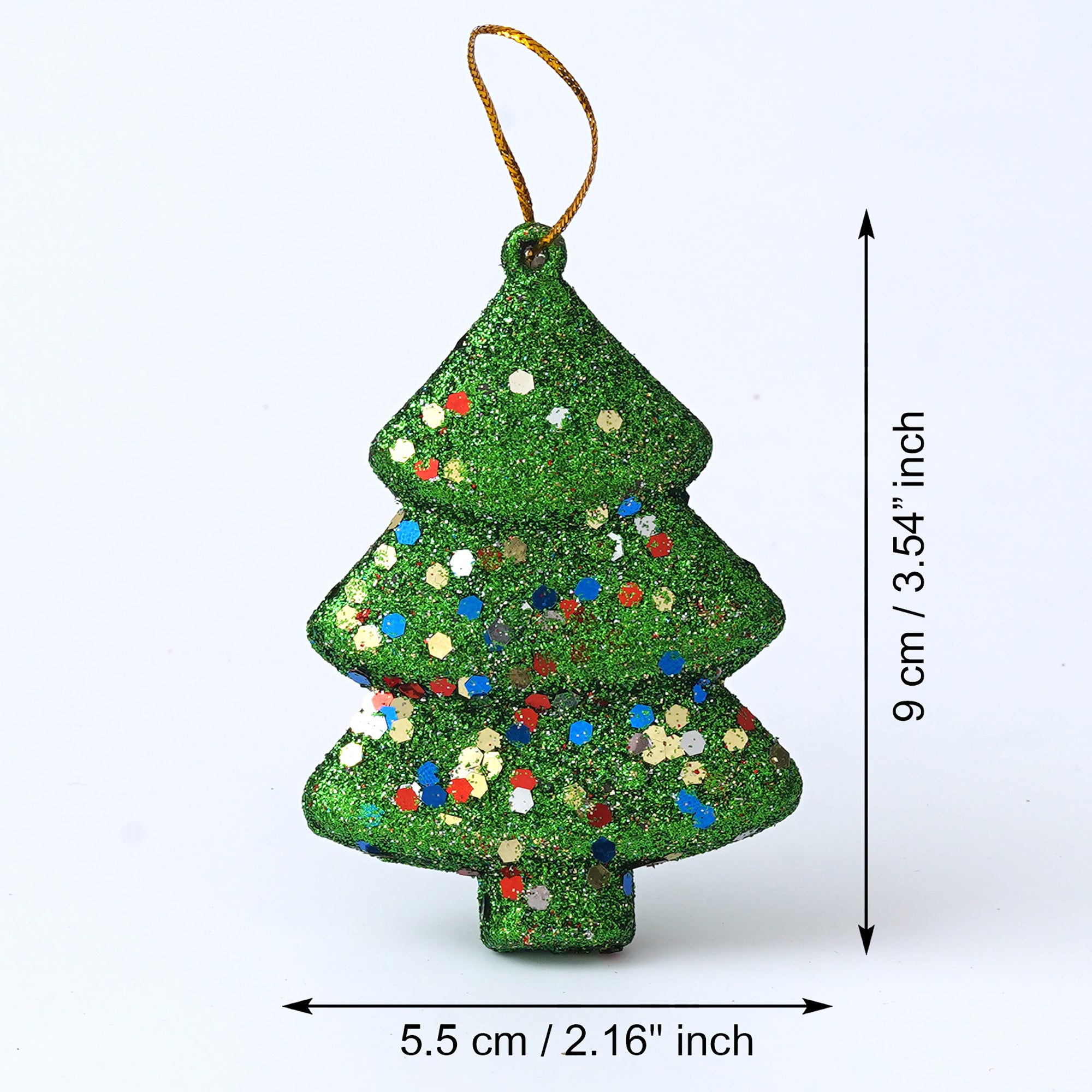 eCraftIndia Set of 4 Sparkly Christmas Trees for Decor 3