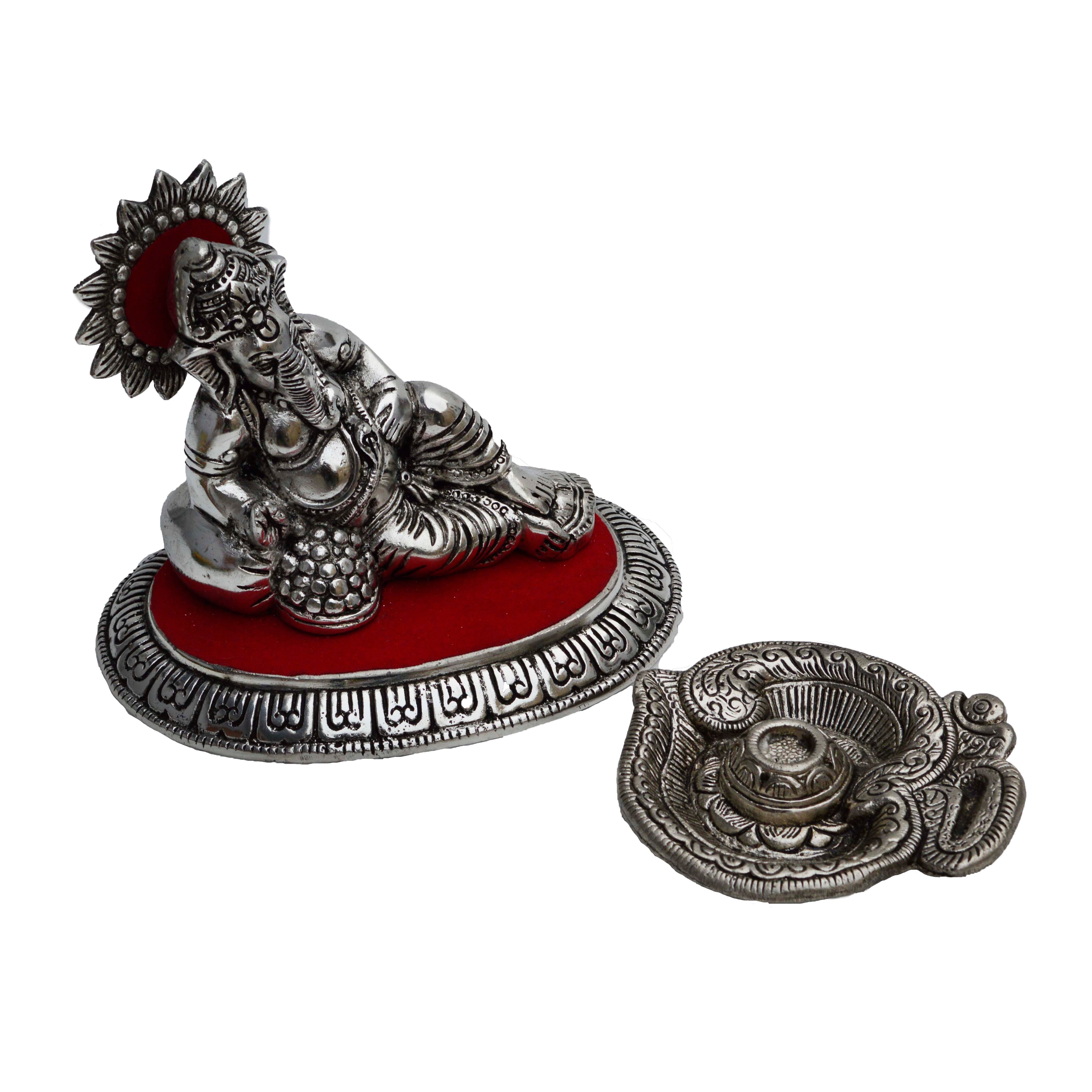 Combo Of Lord Ganesha Idol And Incense Stick Holder(Agarbatti Stand) 1