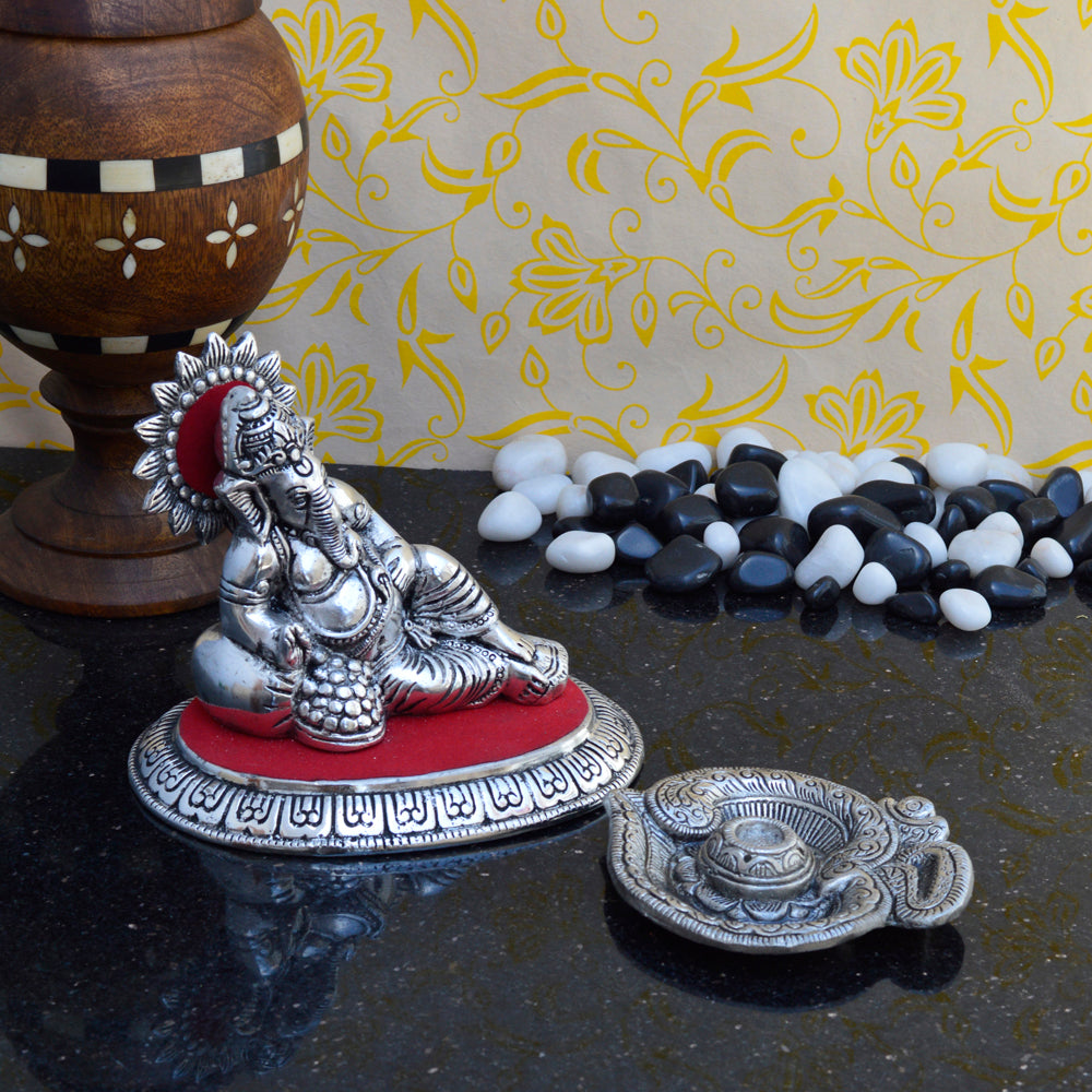 Combo Of Lord Ganesha Idol And Incense Stick Holder(Agarbatti Stand)