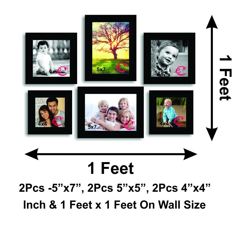 Memory Wall Collage Photo Frame Set of 6 individual photo frames 2
